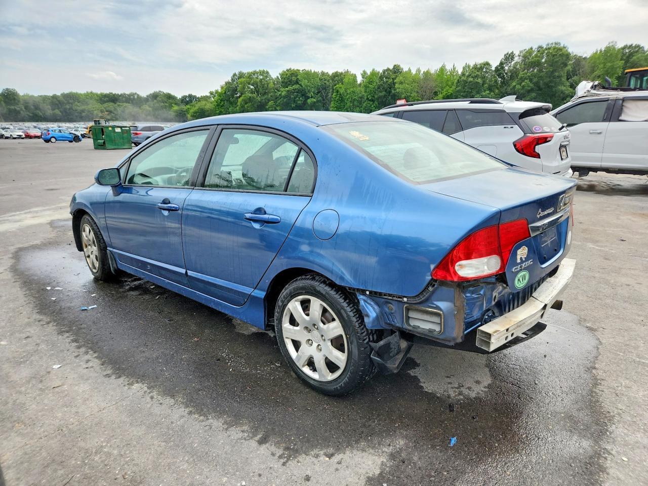 2010 Honda Civic Lx Blue vin: 2HGFA1F54AH559128