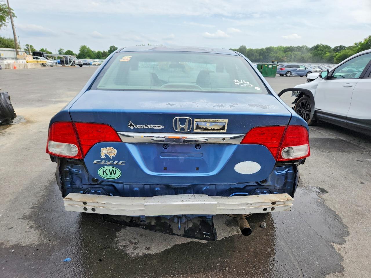 2010 Honda Civic Lx Blue vin: 2HGFA1F54AH559128