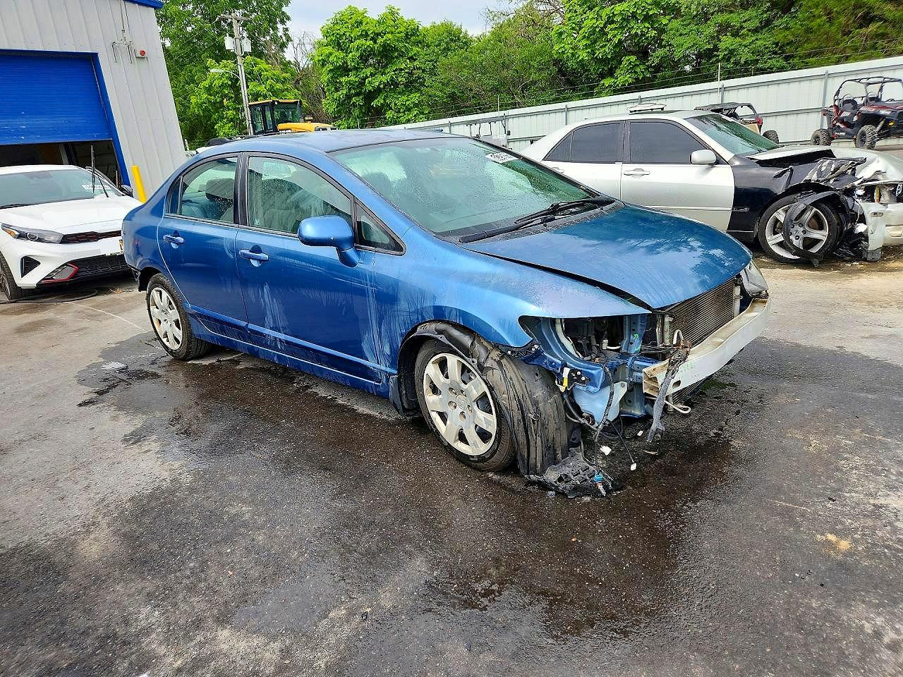 2010 Honda Civic Lx Blue vin: 2HGFA1F54AH559128