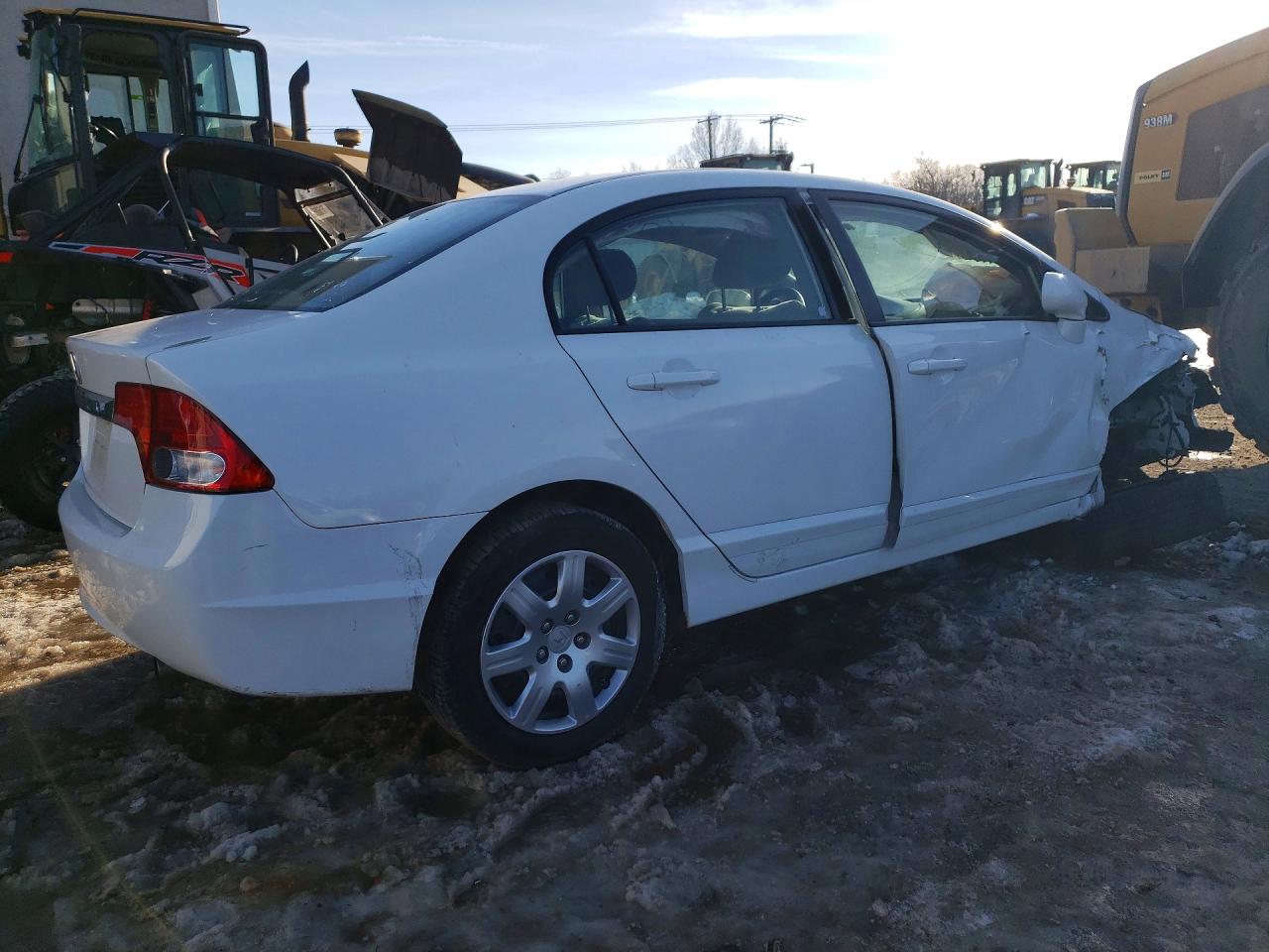 2010 Honda Civic Lx White vin: 2HGFA1F54AH560196