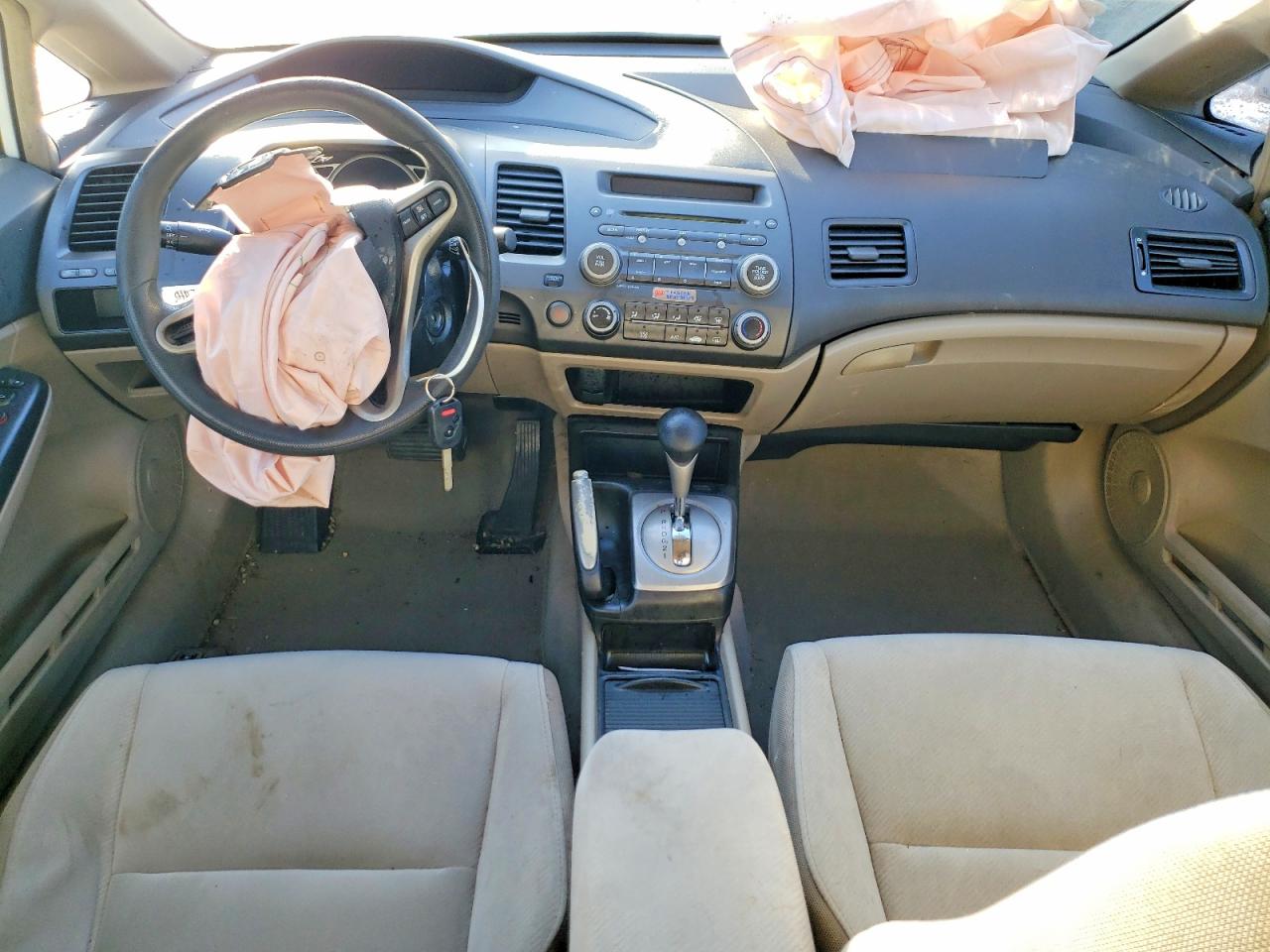 2010 Honda Civic Lx White vin: 2HGFA1F54AH560196