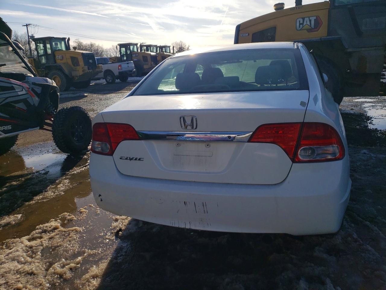 2010 Honda Civic Lx White vin: 2HGFA1F54AH560196