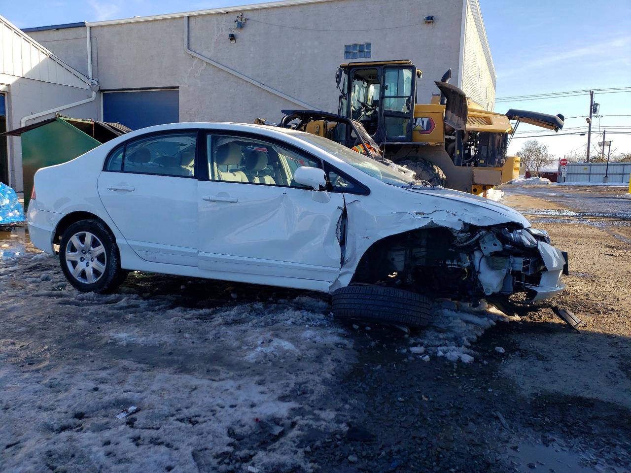 2010 Honda Civic Lx White vin: 2HGFA1F54AH560196