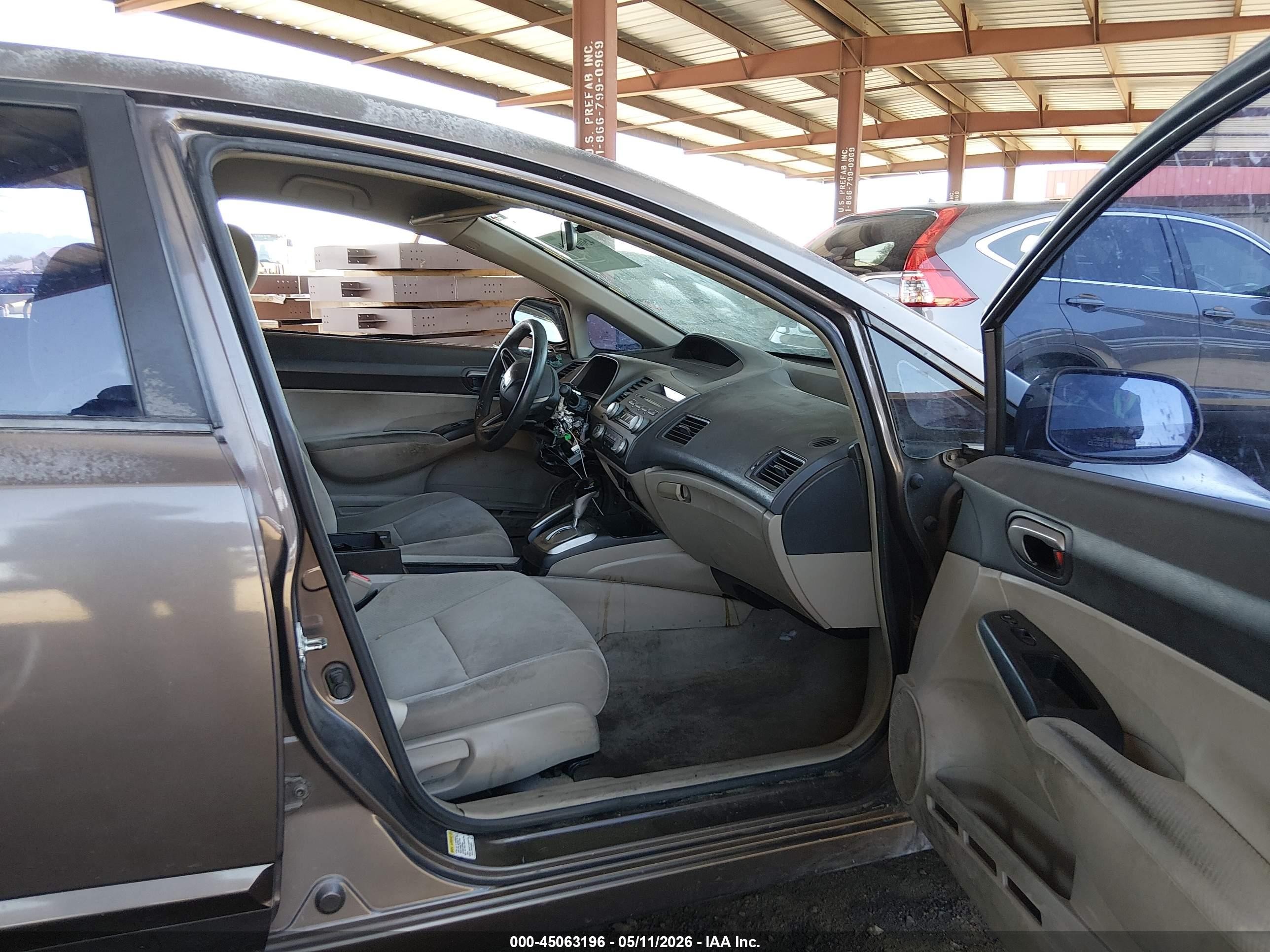 2010 Honda Civic Lx Серый vin: 2HGFA1F54AH566239