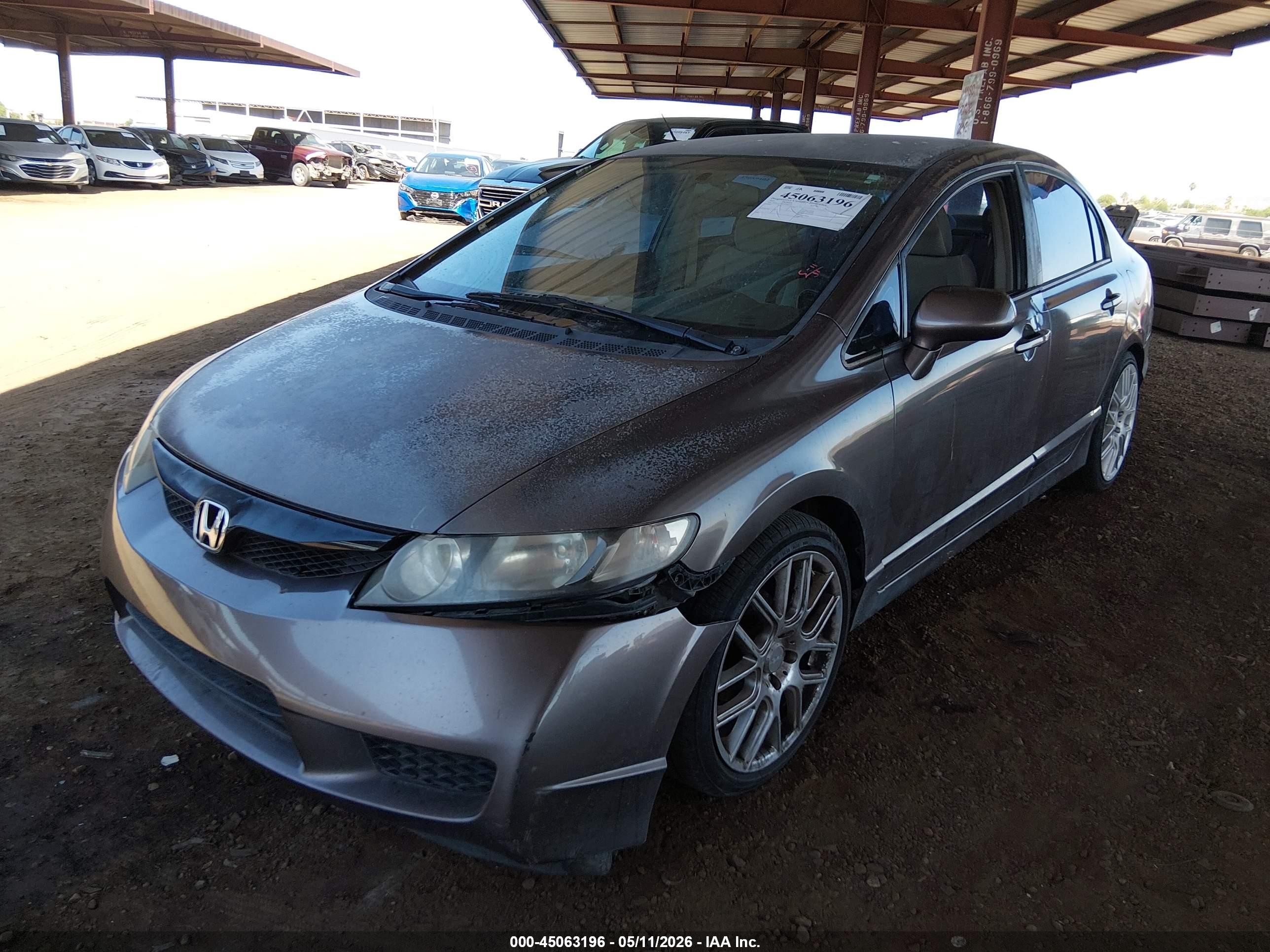 2010 Honda Civic Lx Серый vin: 2HGFA1F54AH566239