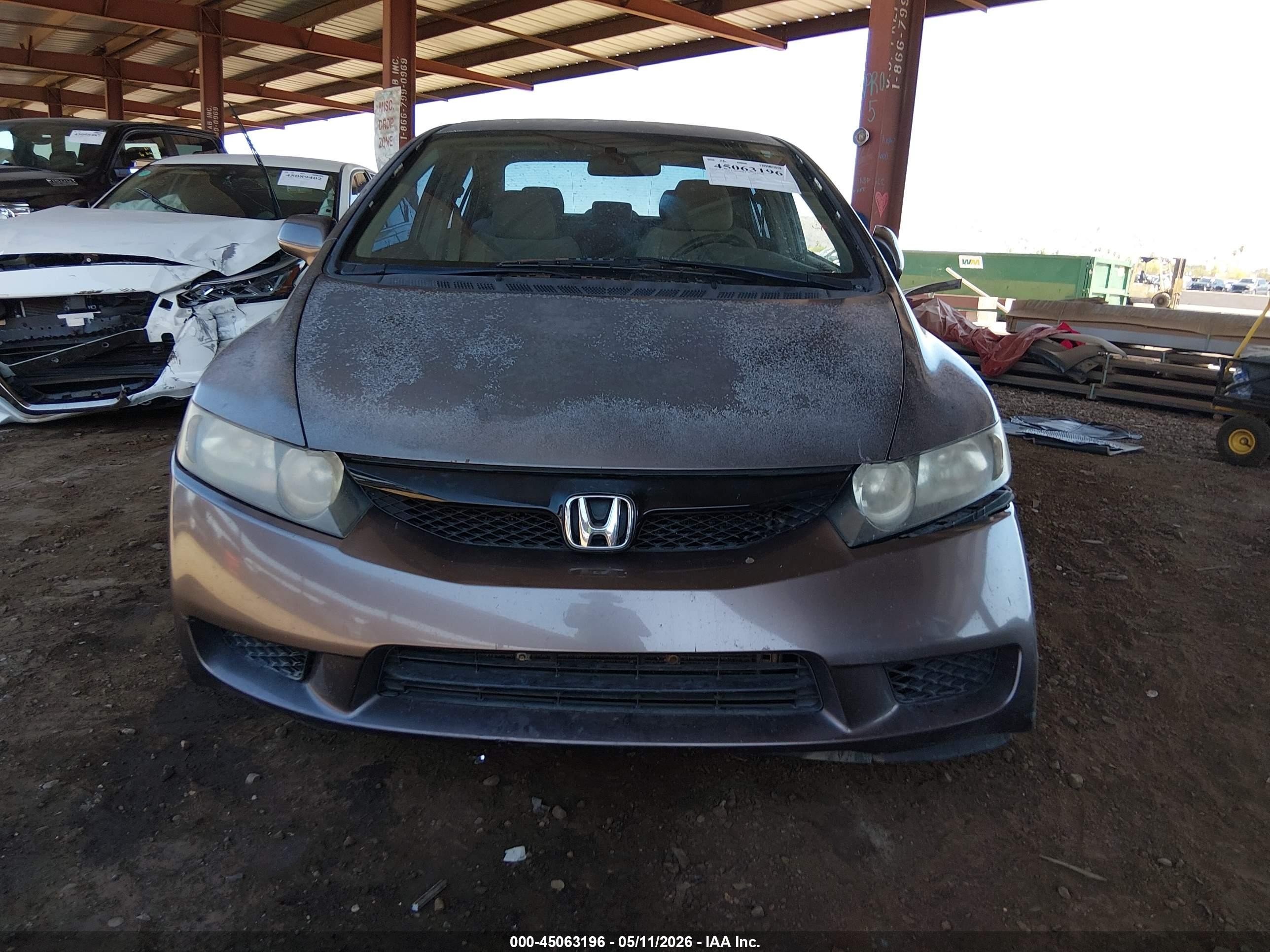 2010 Honda Civic Lx Серый vin: 2HGFA1F54AH566239