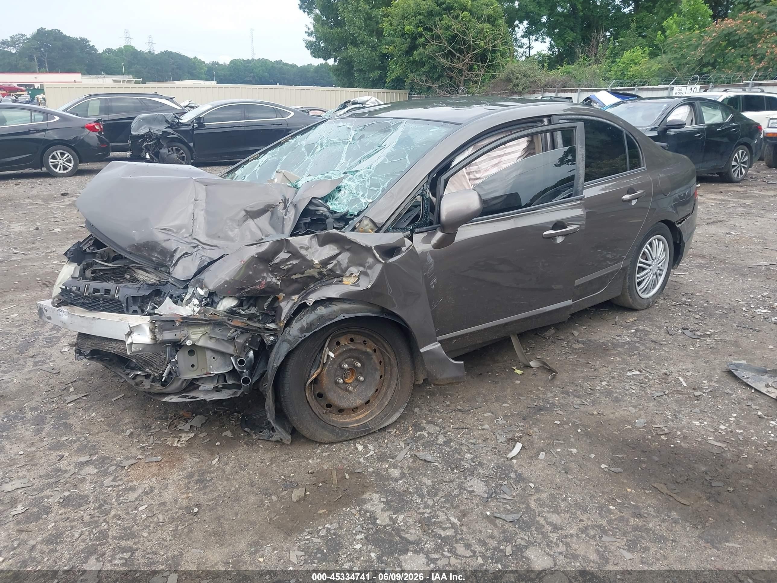 2010 Honda Civic Lx Brown vin: 2HGFA1F54AH568007
