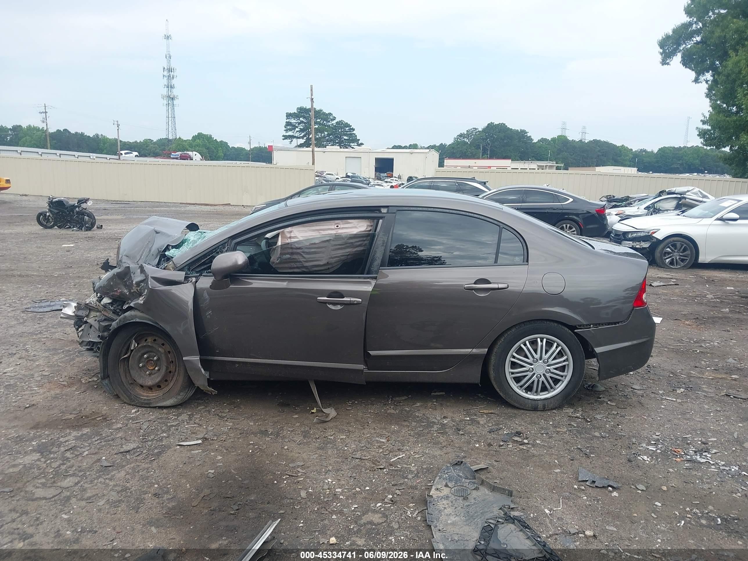 2010 Honda Civic Lx Brown vin: 2HGFA1F54AH568007