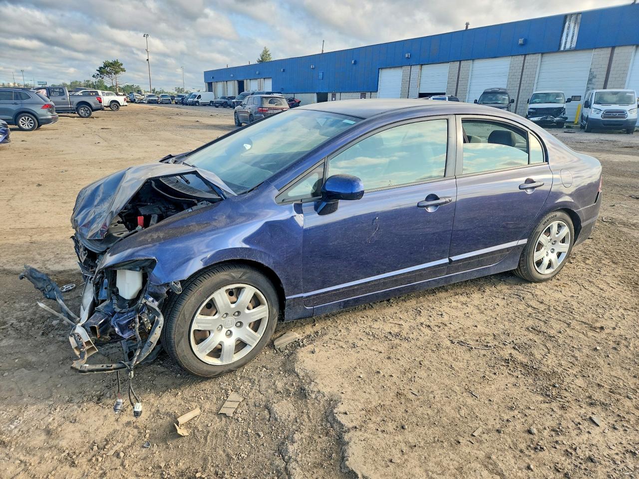 2010 Honda Civic Lx Blue vin: 2HGFA1F54AH574602