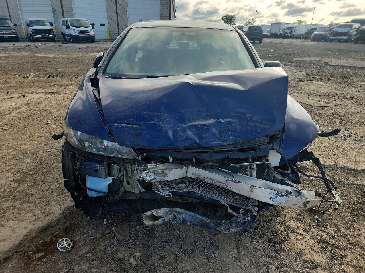 2010 Honda Civic Lx Blue vin: 2HGFA1F54AH574602