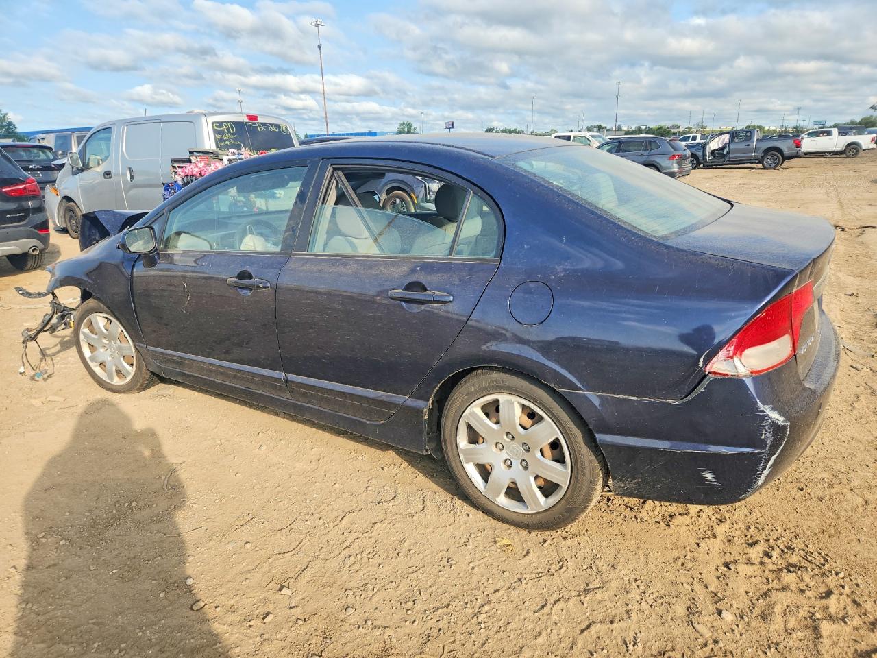 2010 Honda Civic Lx Blue vin: 2HGFA1F54AH574602