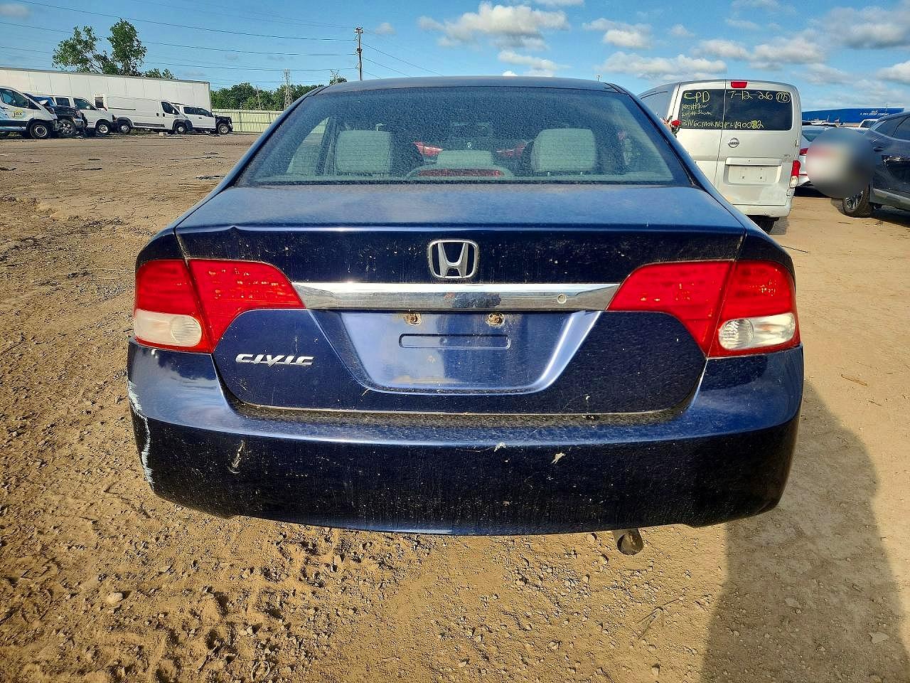 2010 Honda Civic Lx Blue vin: 2HGFA1F54AH574602