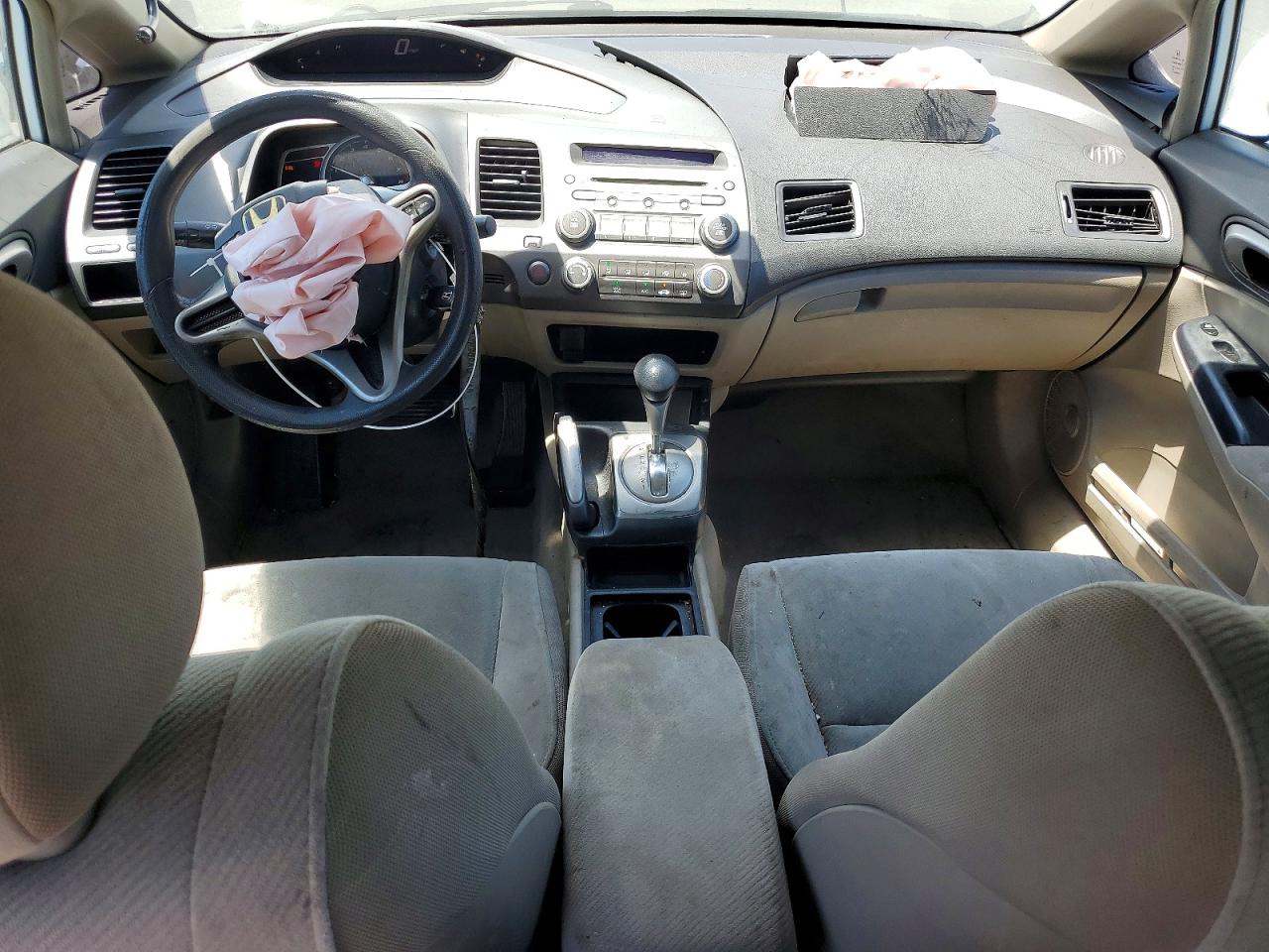 2010 Honda Civic Lx White vin: 2HGFA1F54AH579170