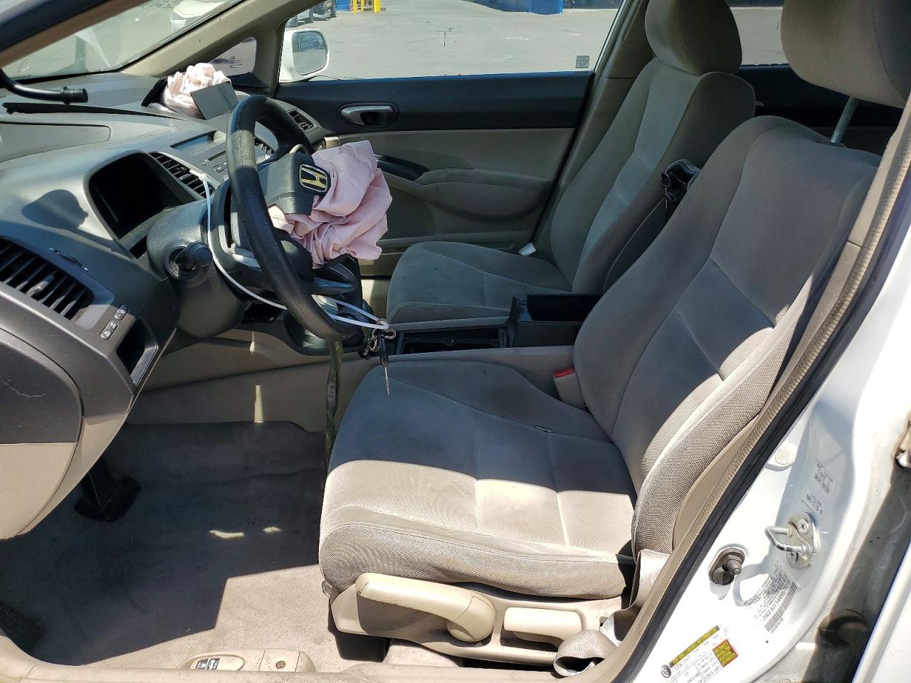 2010 Honda Civic Lx White vin: 2HGFA1F54AH579170