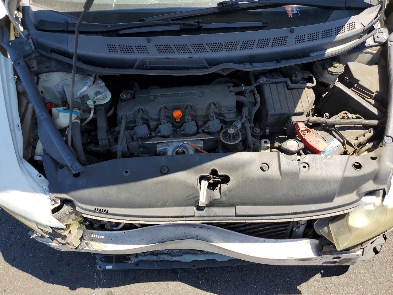 2010 Honda Civic Lx White vin: 2HGFA1F54AH579170