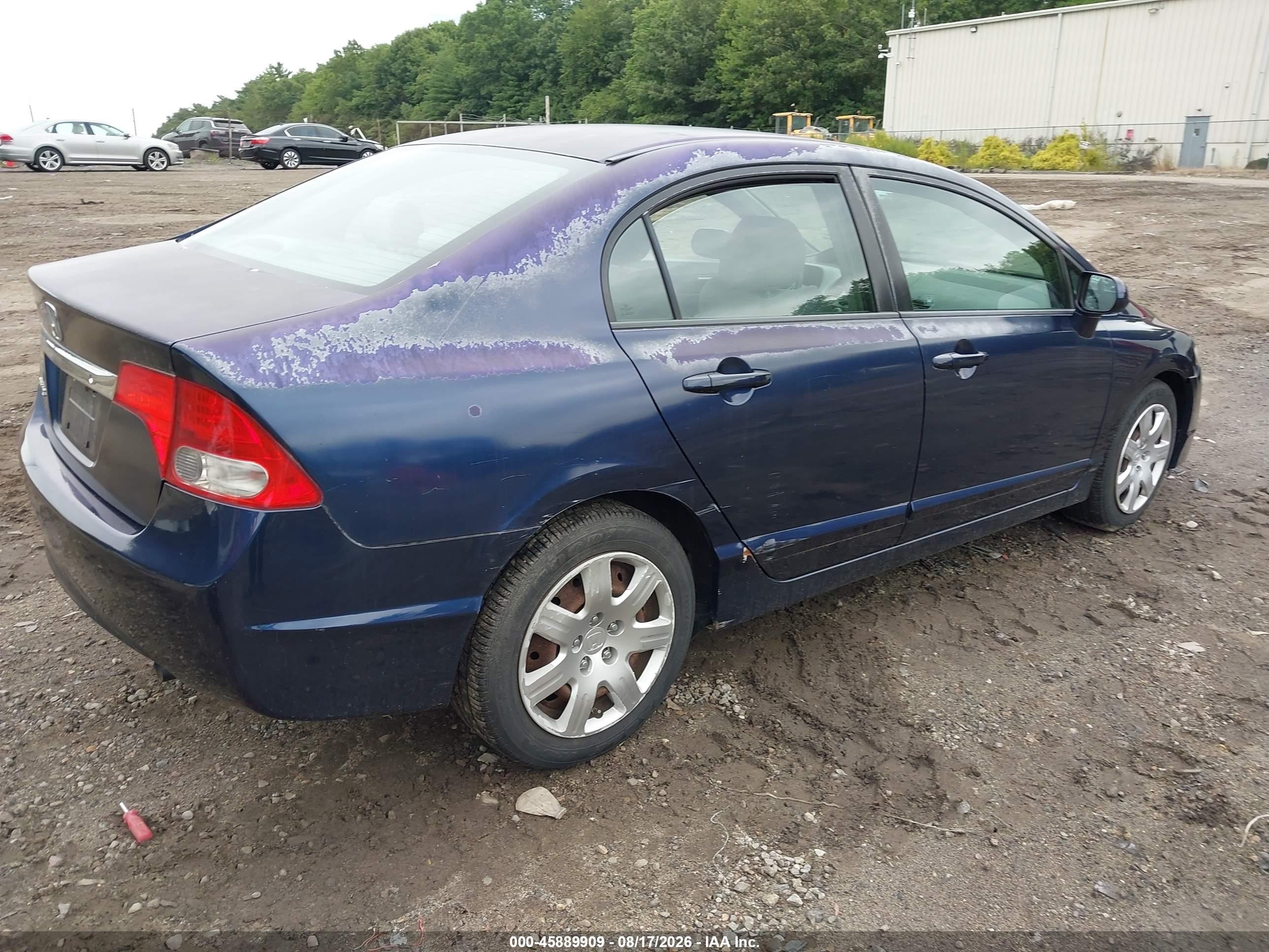 2010 Honda Civic Lx Blue vin: 2HGFA1F54AH588032