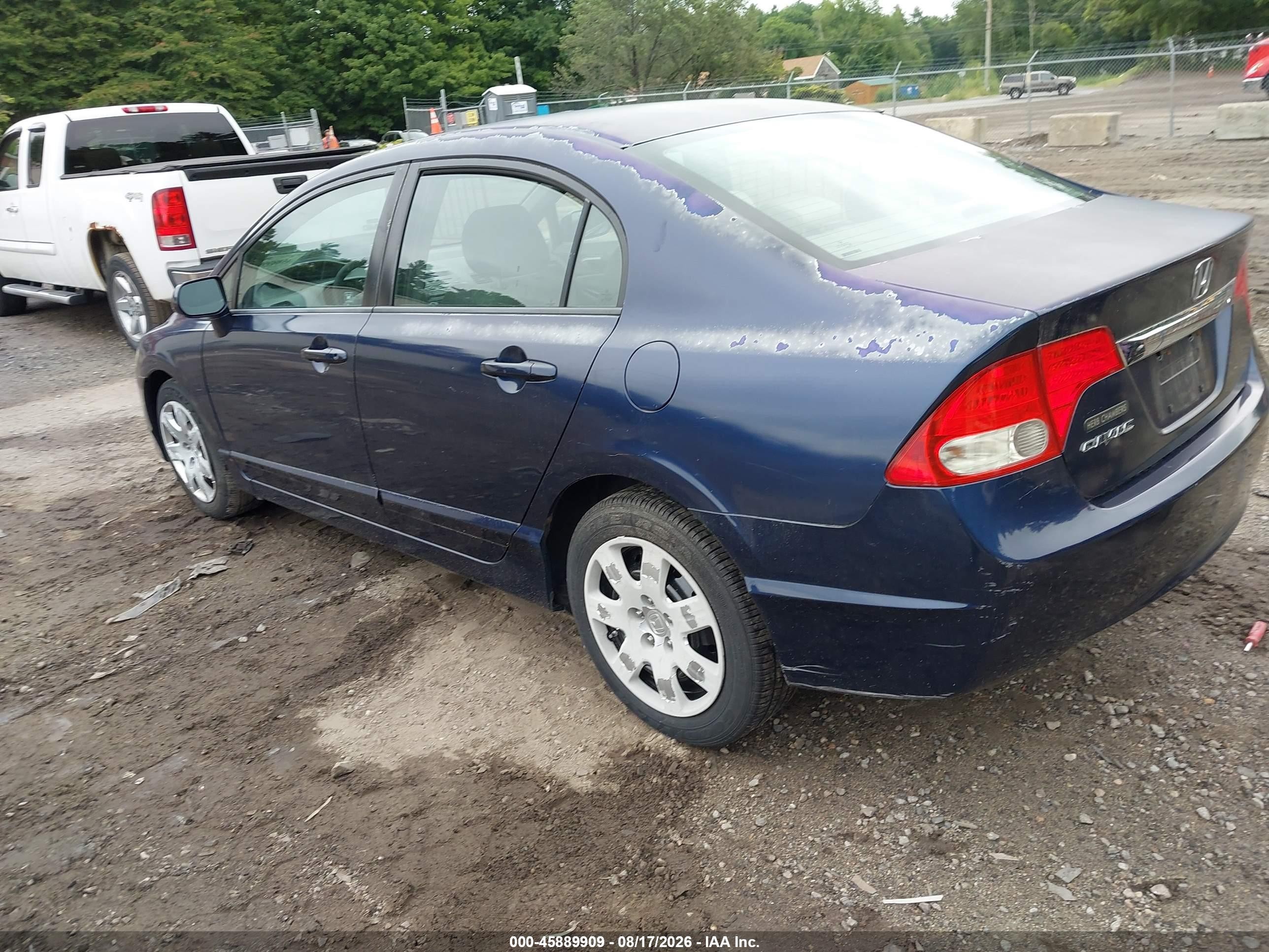 2010 Honda Civic Lx Blue vin: 2HGFA1F54AH588032