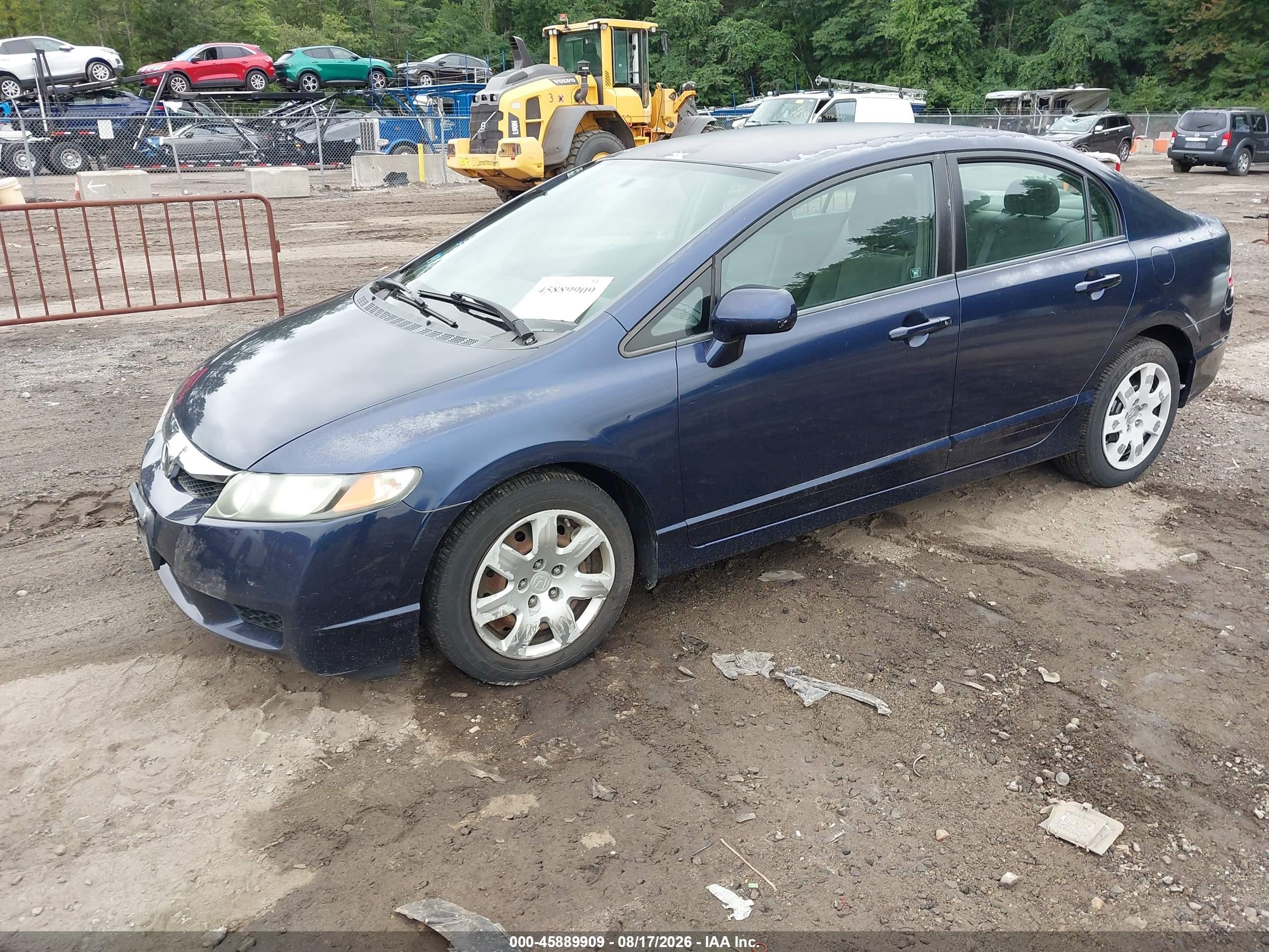2010 Honda Civic Lx Blue vin: 2HGFA1F54AH588032