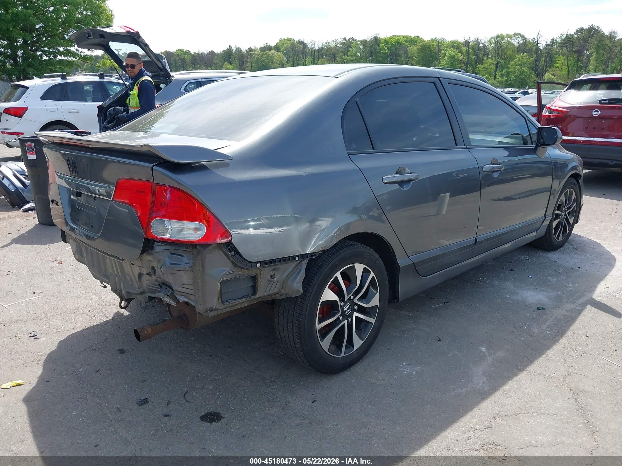 2011 Honda Civic Lx Серый vin: 2HGFA1F54BH309552