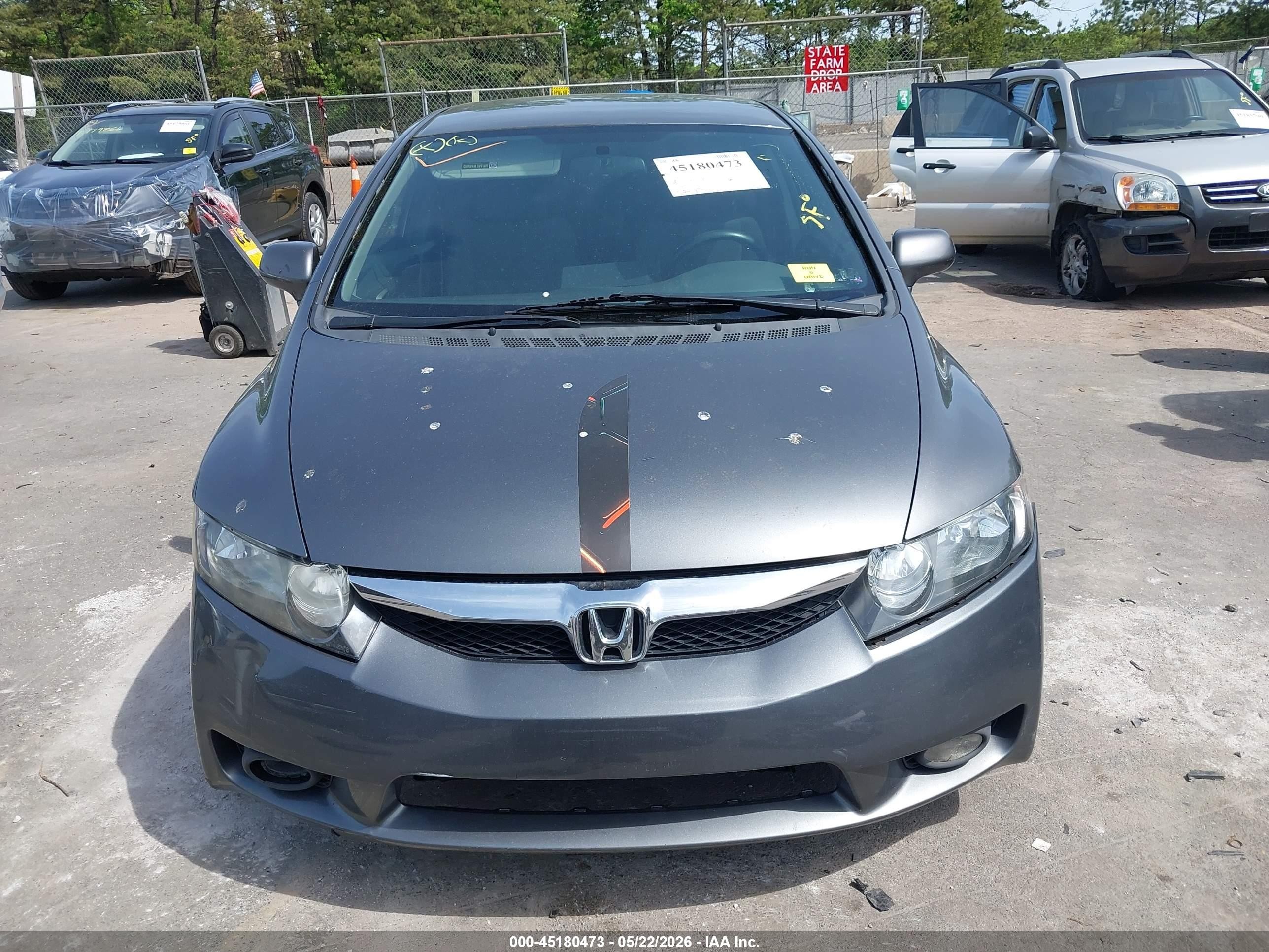 2011 Honda Civic Lx Серый vin: 2HGFA1F54BH309552