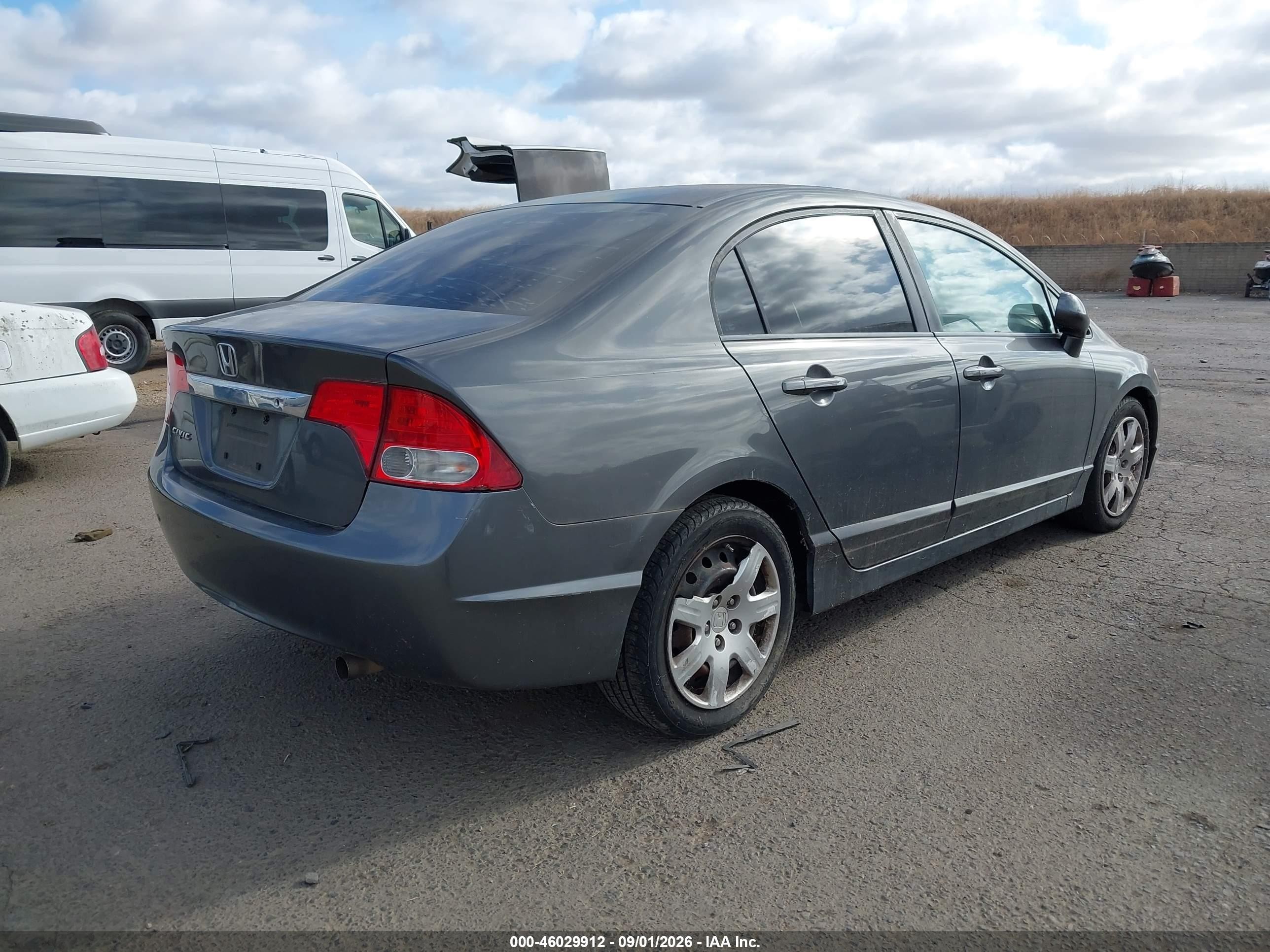 2011 Honda Civic Lx Gray vin: 2HGFA1F54BH503532