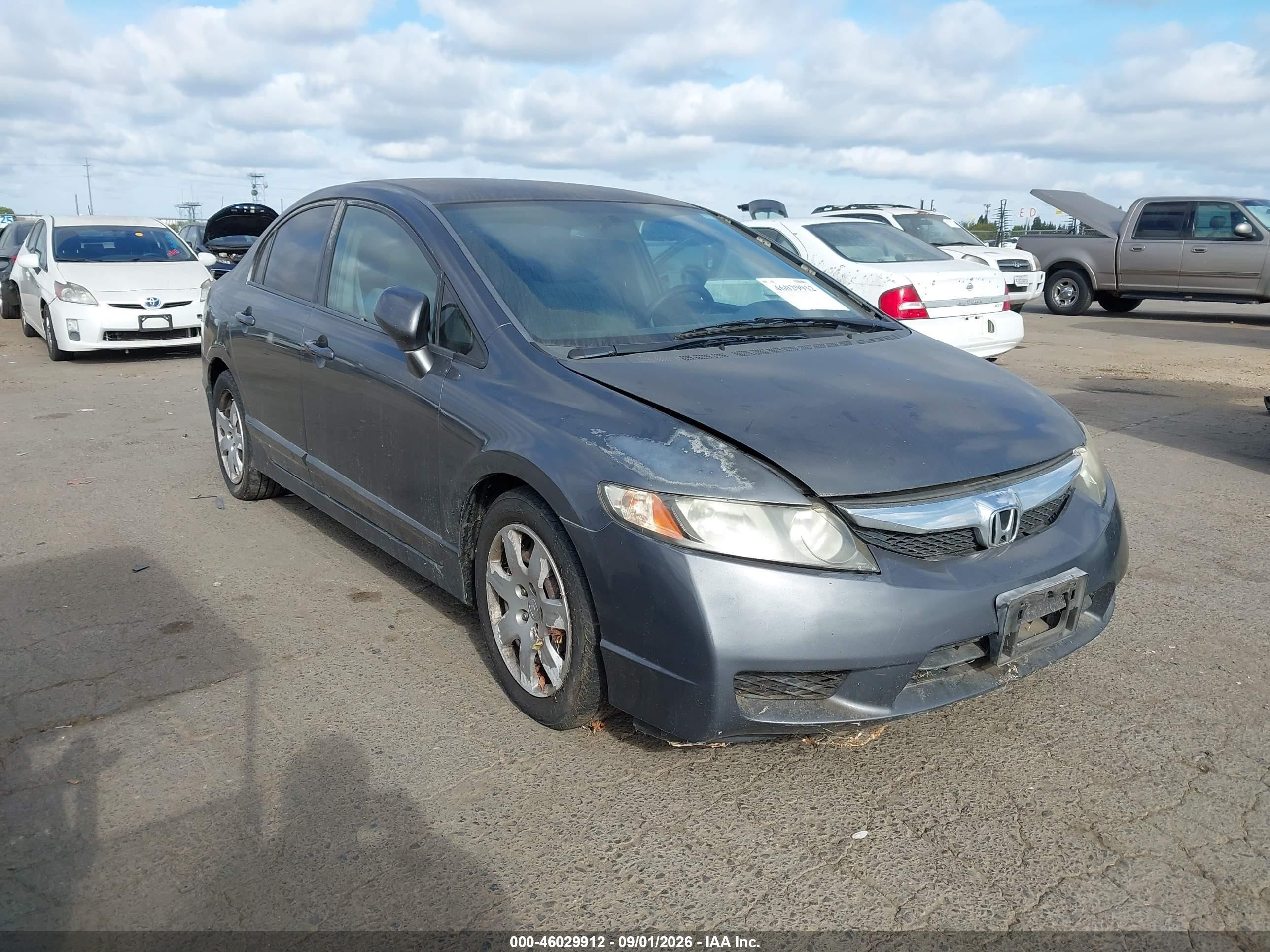 2011 Honda Civic Lx Gray vin: 2HGFA1F54BH503532