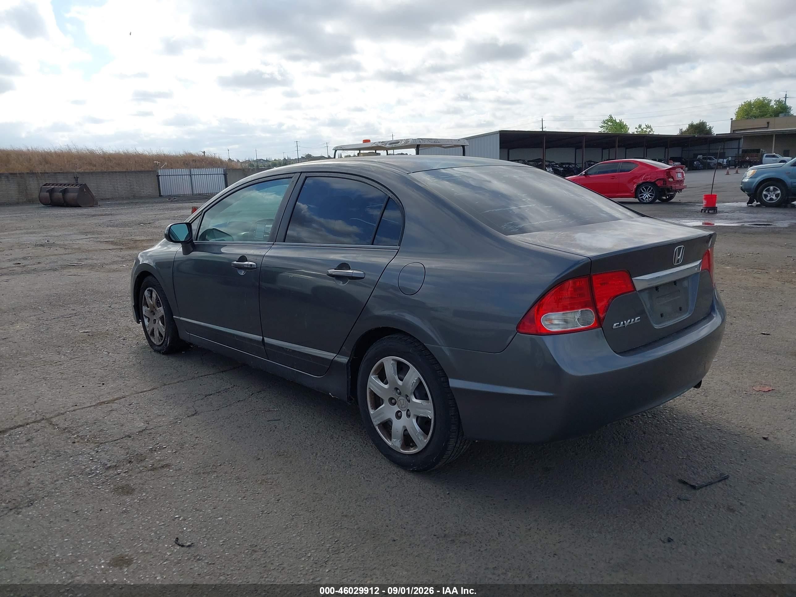 2011 Honda Civic Lx Gray vin: 2HGFA1F54BH503532