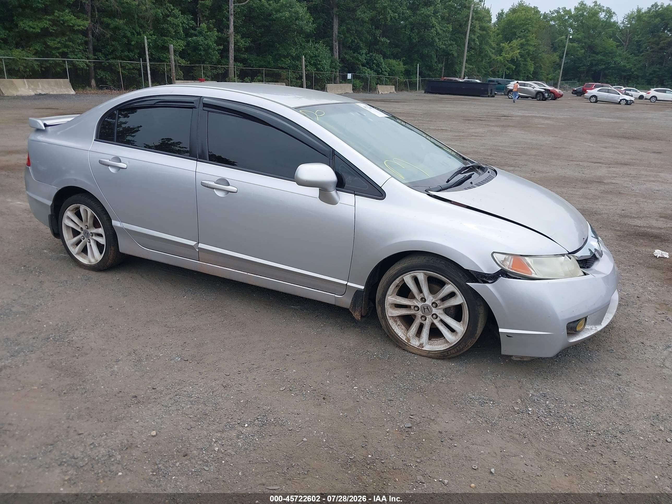 2011 Honda Civic Lx Silver vin: 2HGFA1F54BH505653