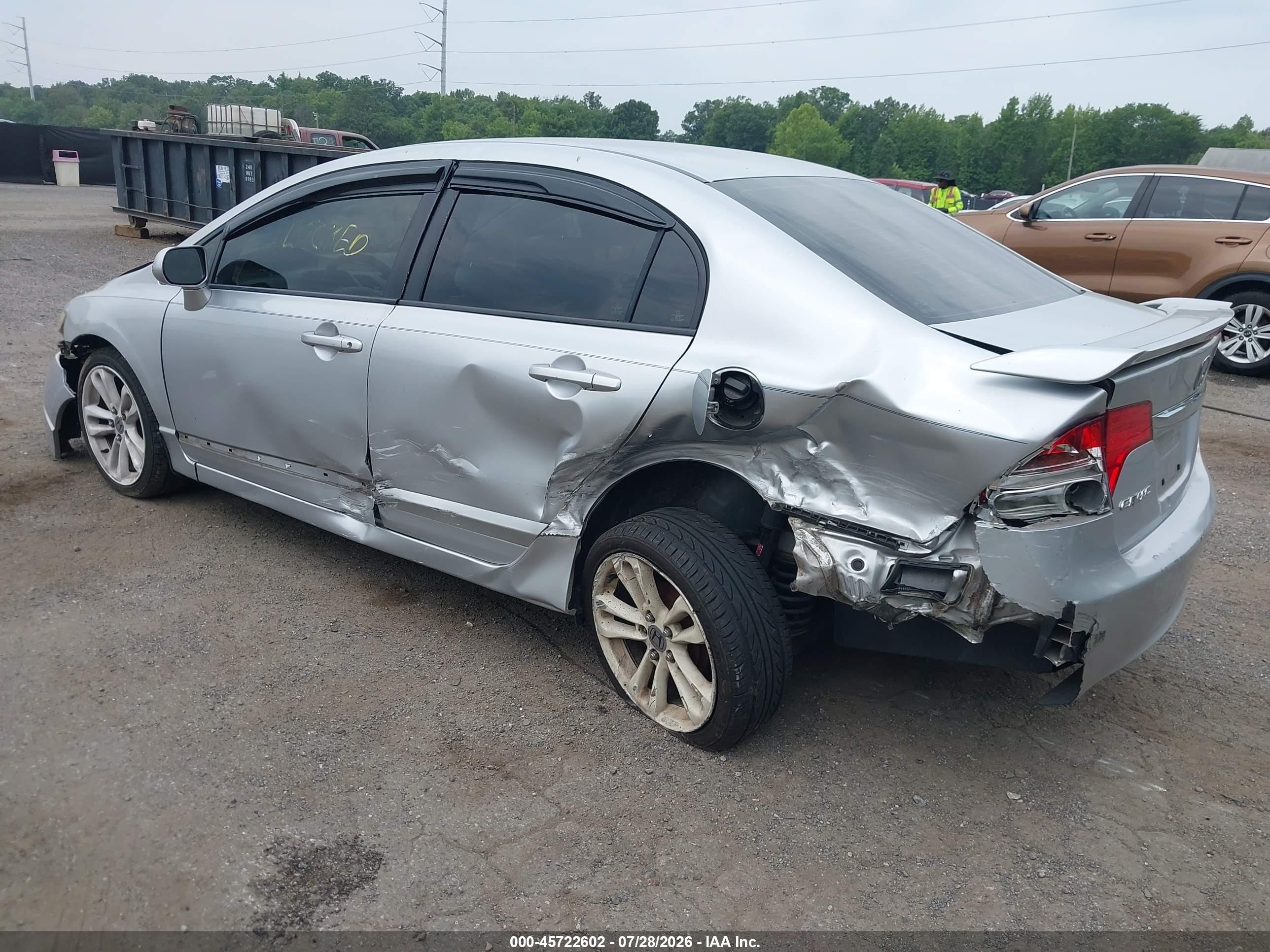 2011 Honda Civic Lx Silver vin: 2HGFA1F54BH505653