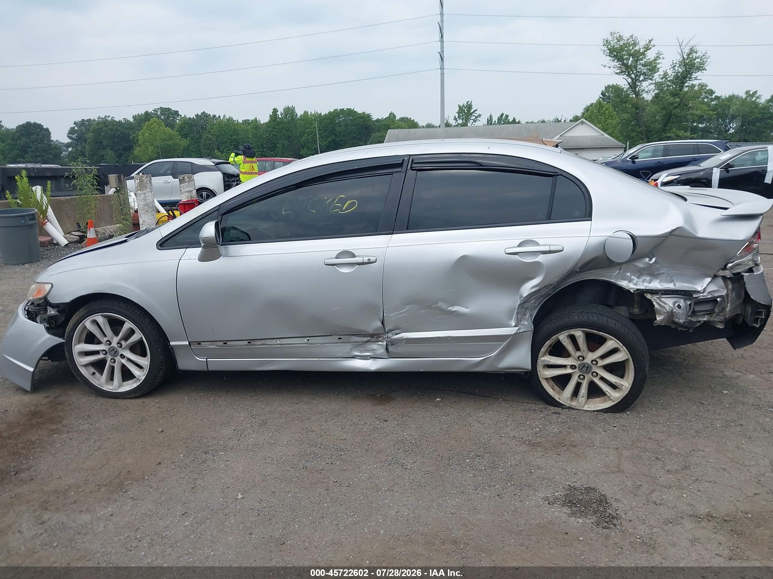 2011 Honda Civic Lx Silver vin: 2HGFA1F54BH505653