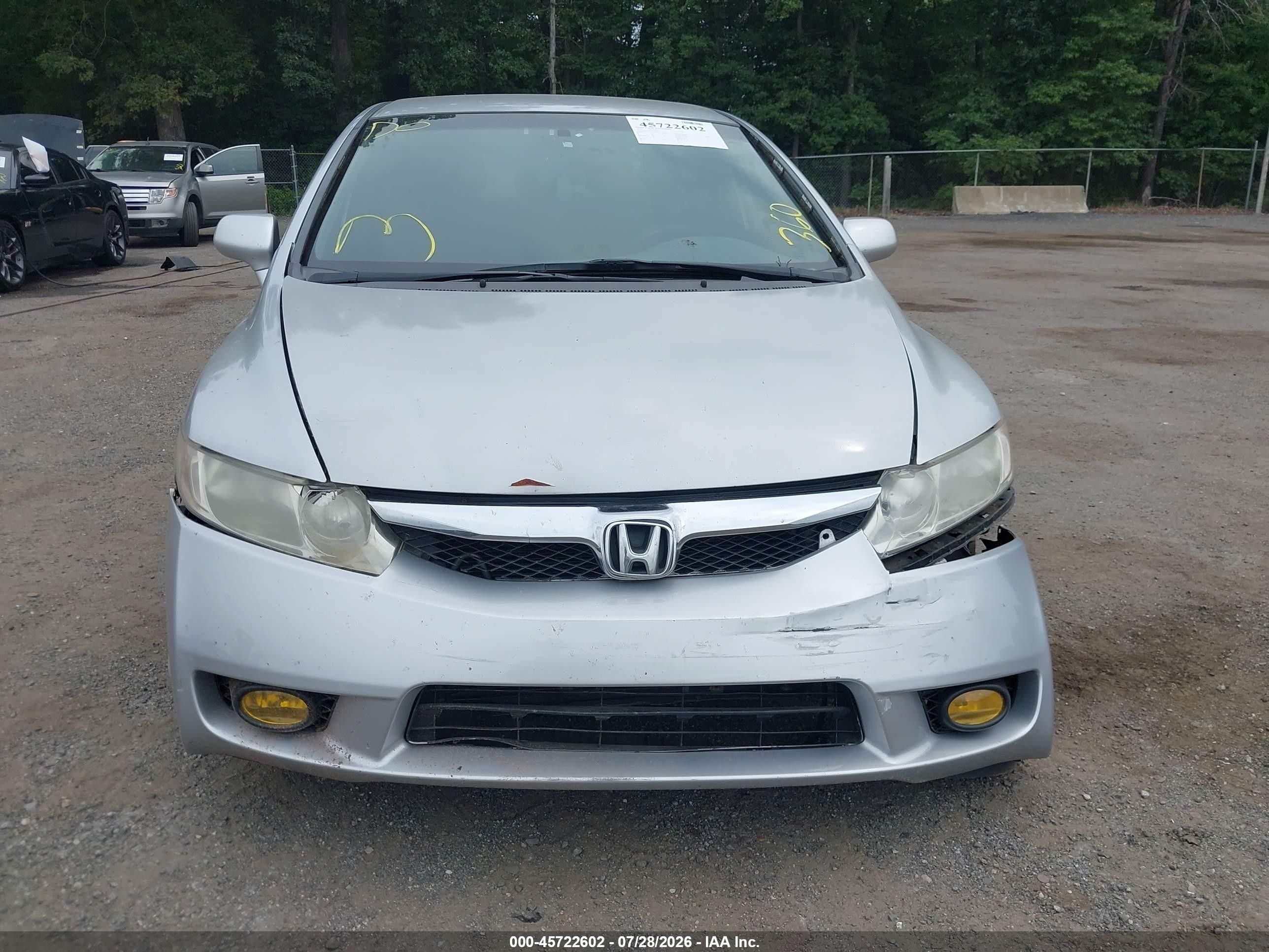 2011 Honda Civic Lx Silver vin: 2HGFA1F54BH505653