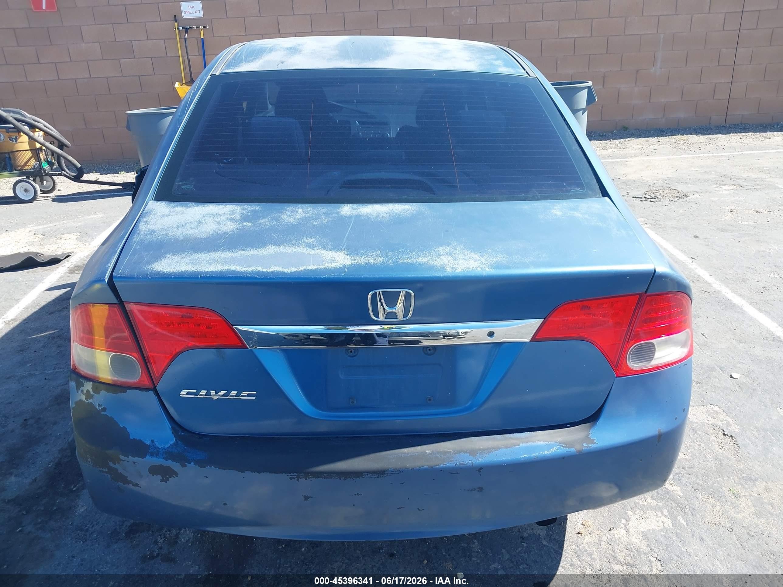 2011 Honda Civic Lx Blue vin: 2HGFA1F54BH514160
