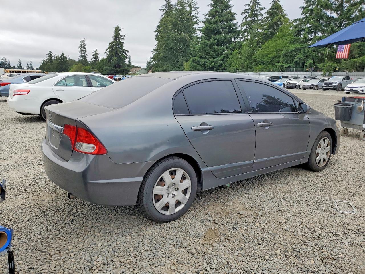 2011 Honda Civic Lx Серый vin: 2HGFA1F54BH539012
