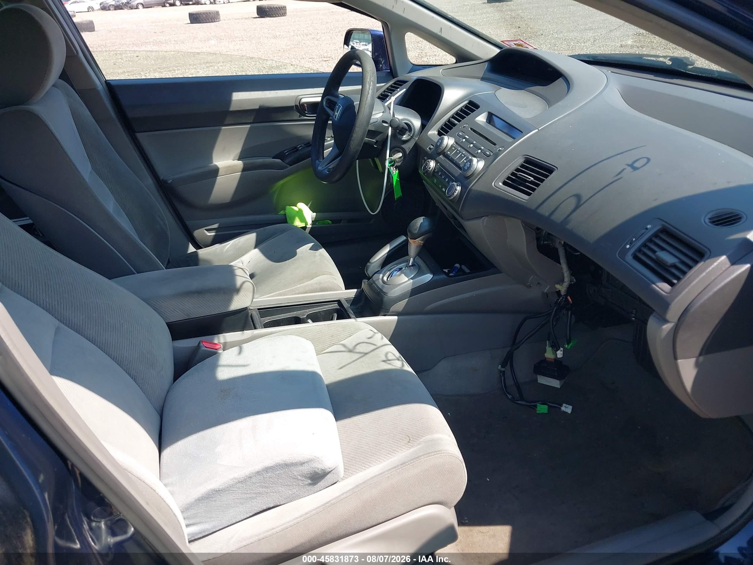 2011 Honda Civic Lx Blue vin: 2HGFA1F54BH550124