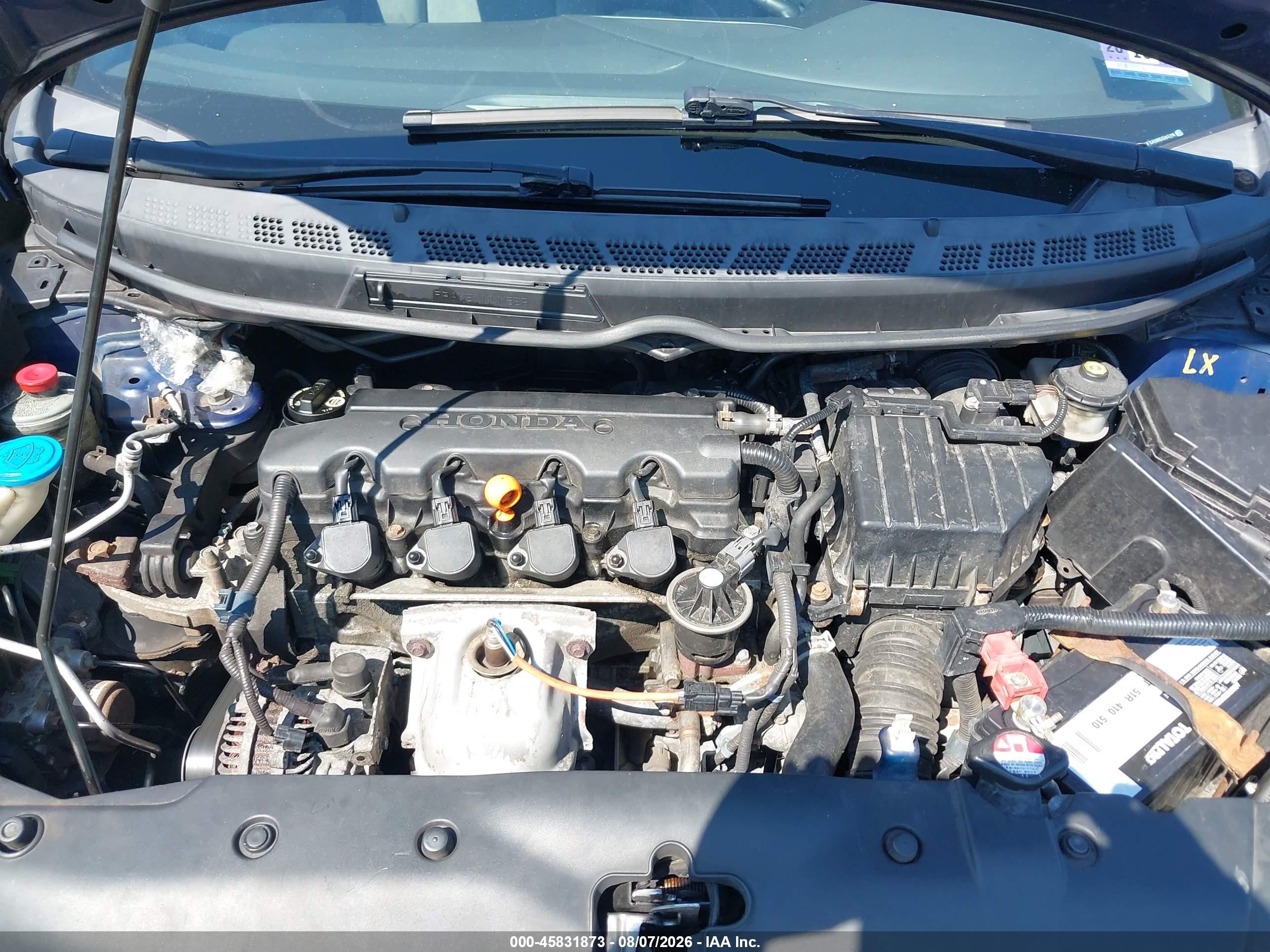 2011 Honda Civic Lx Blue vin: 2HGFA1F54BH550124