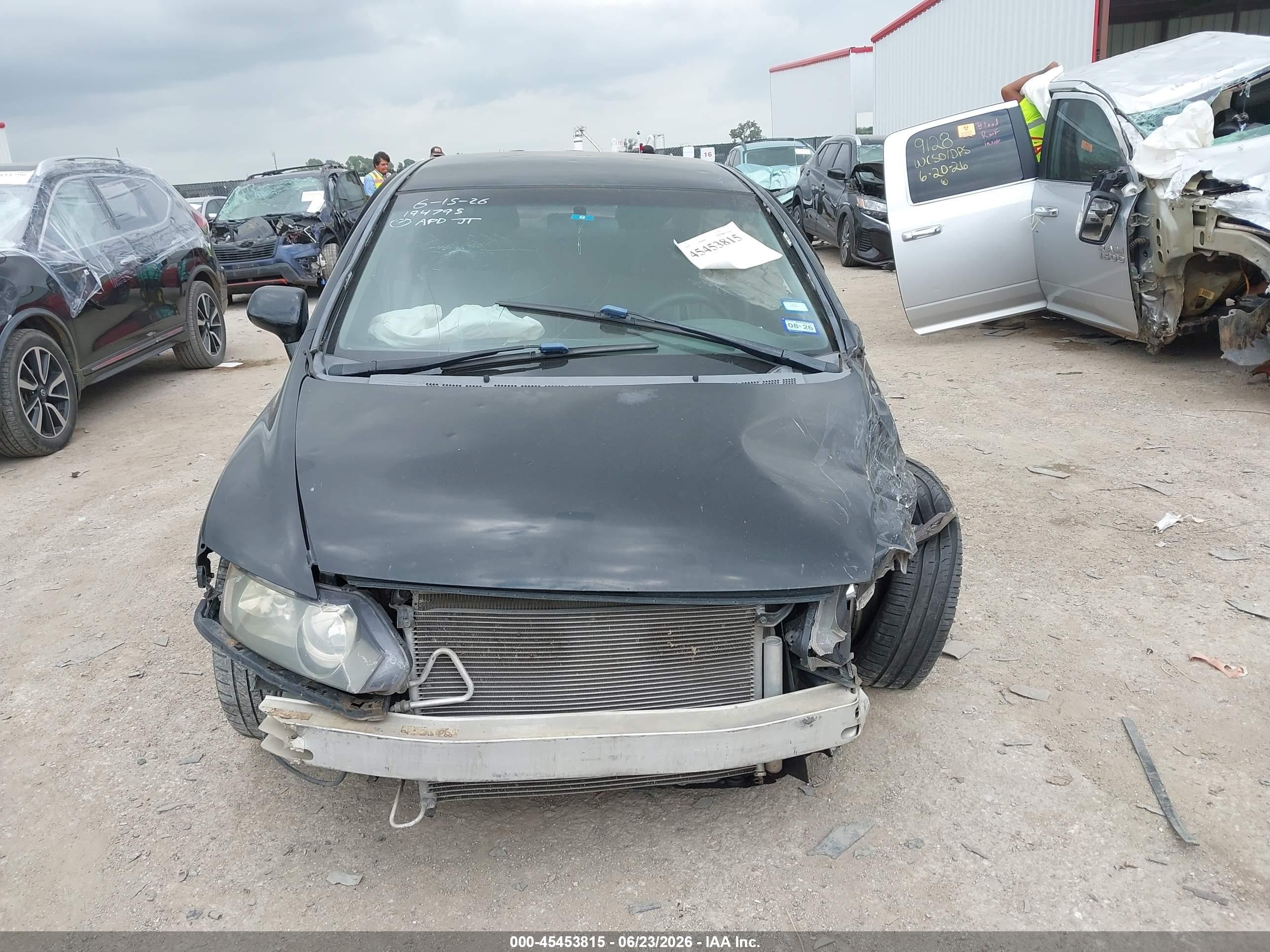 2010 Honda Civic Lx Black vin: 2HGFA1F55AH319246