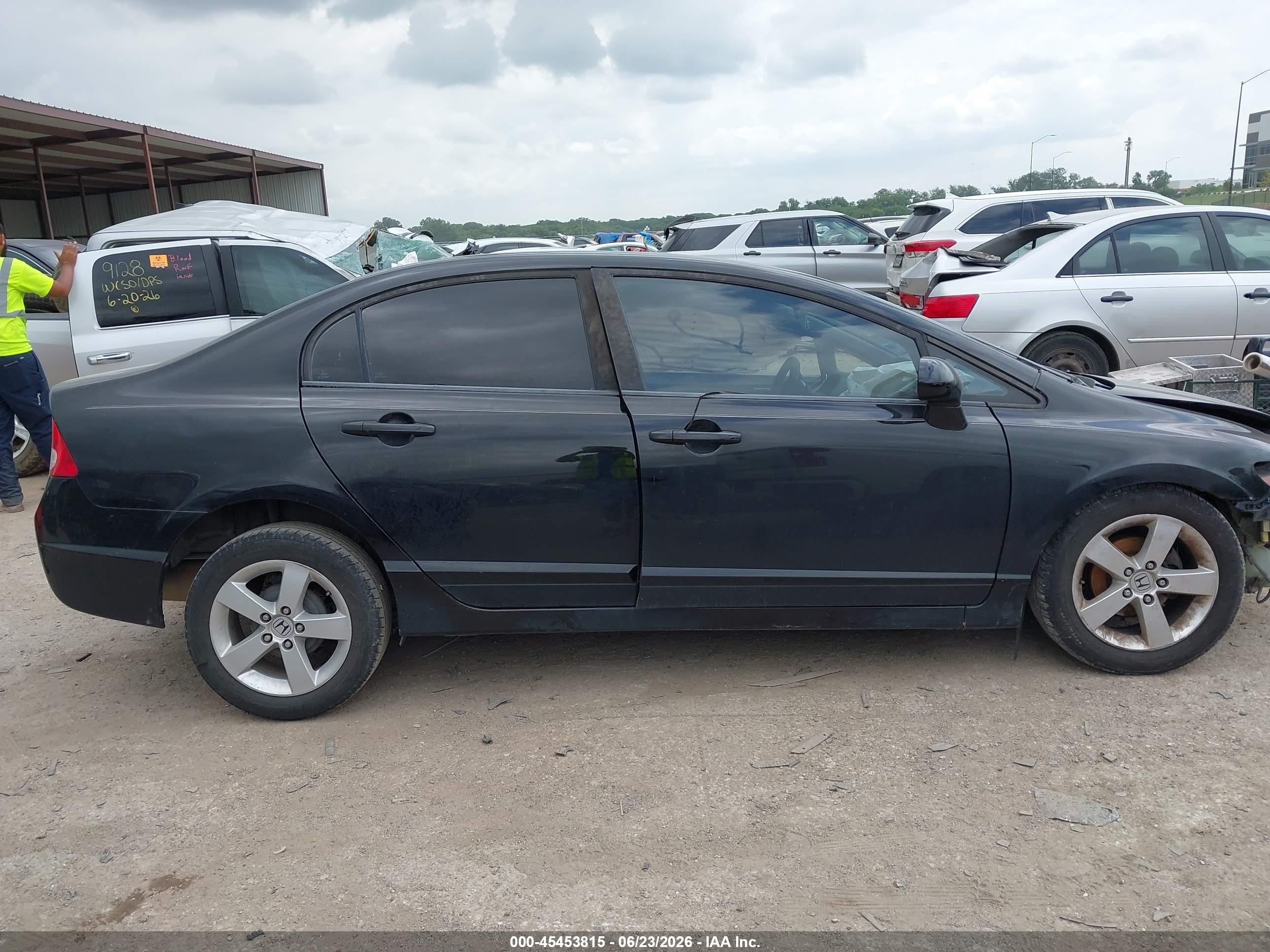 2010 Honda Civic Lx Black vin: 2HGFA1F55AH319246