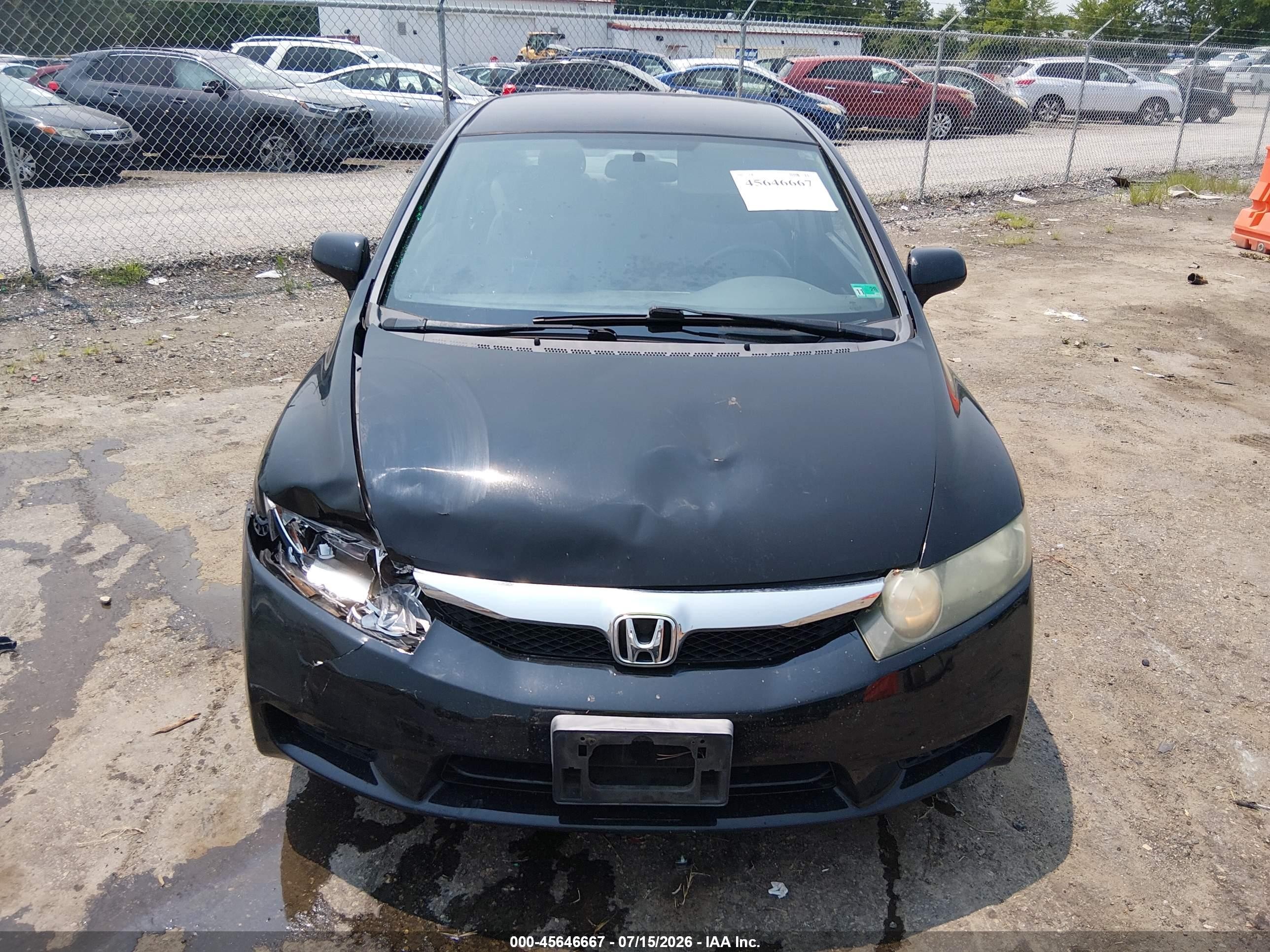 2010 Honda Civic Lx Black vin: 2HGFA1F55AH327864