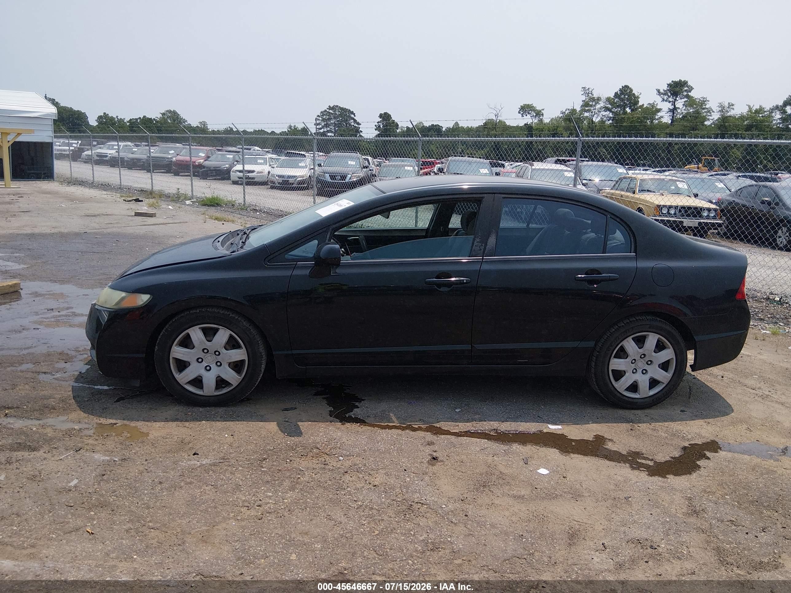 2010 Honda Civic Lx Black vin: 2HGFA1F55AH327864