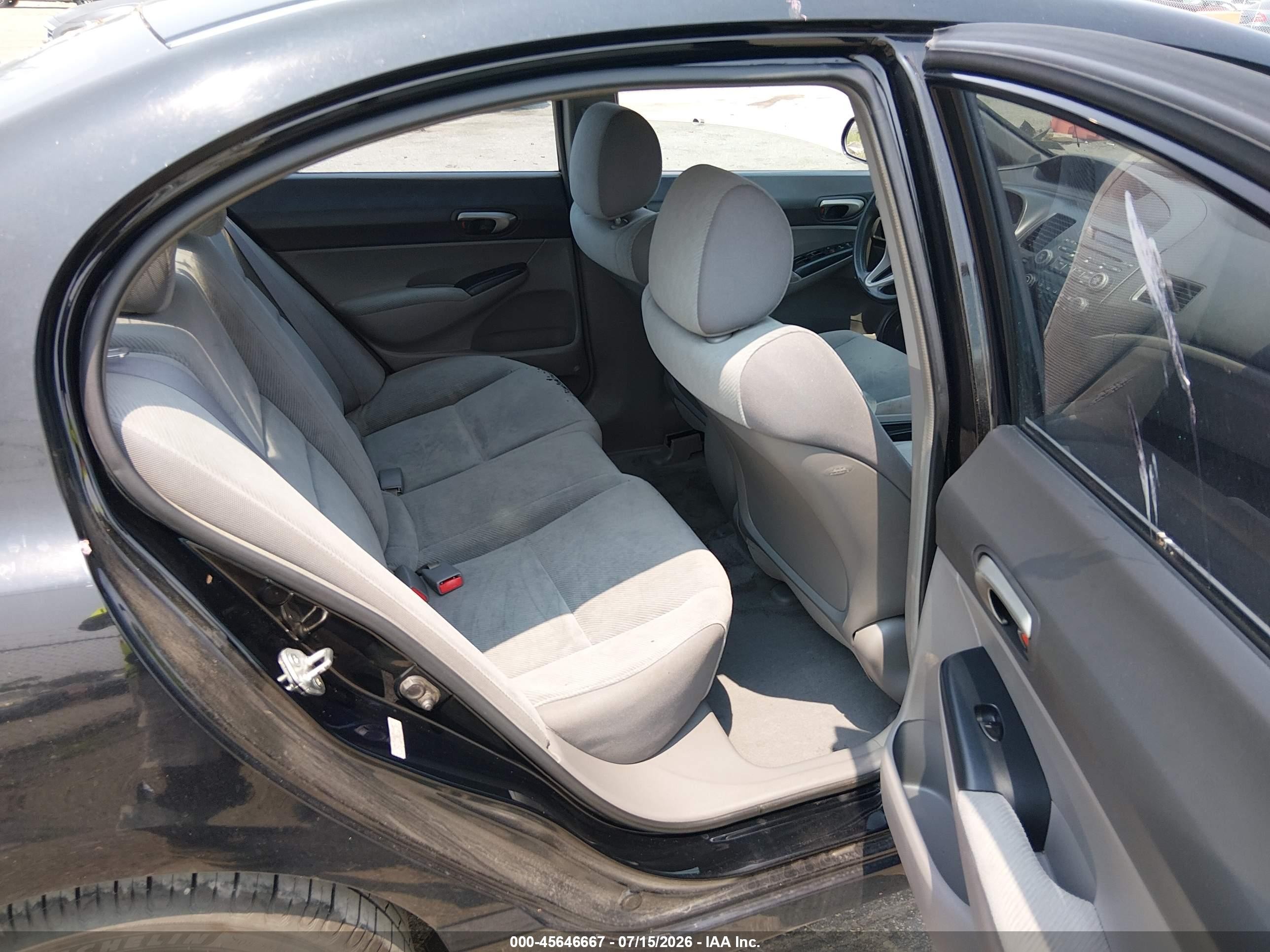2010 Honda Civic Lx Black vin: 2HGFA1F55AH327864