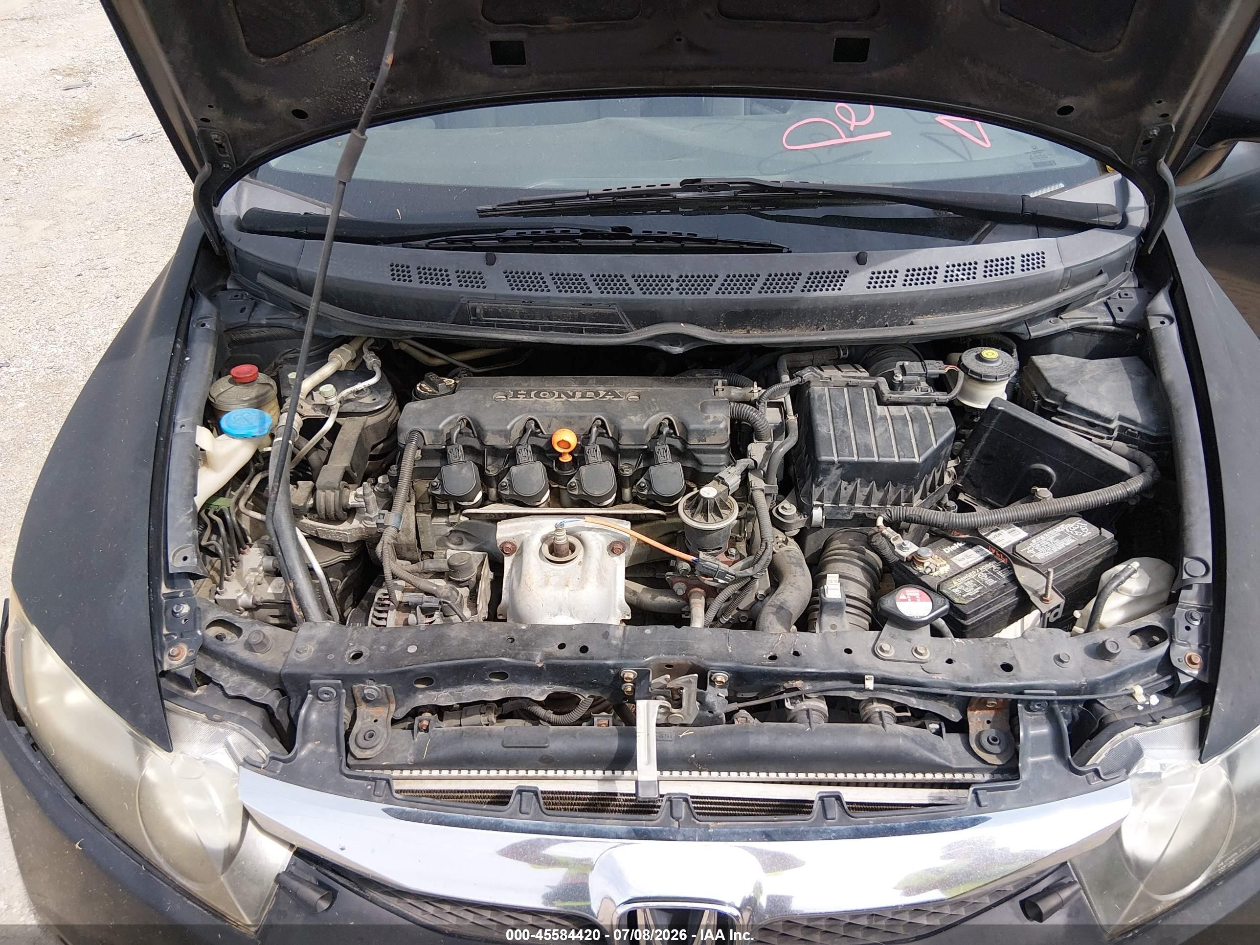 2010 Honda Civic Lx Black vin: 2HGFA1F55AH331817