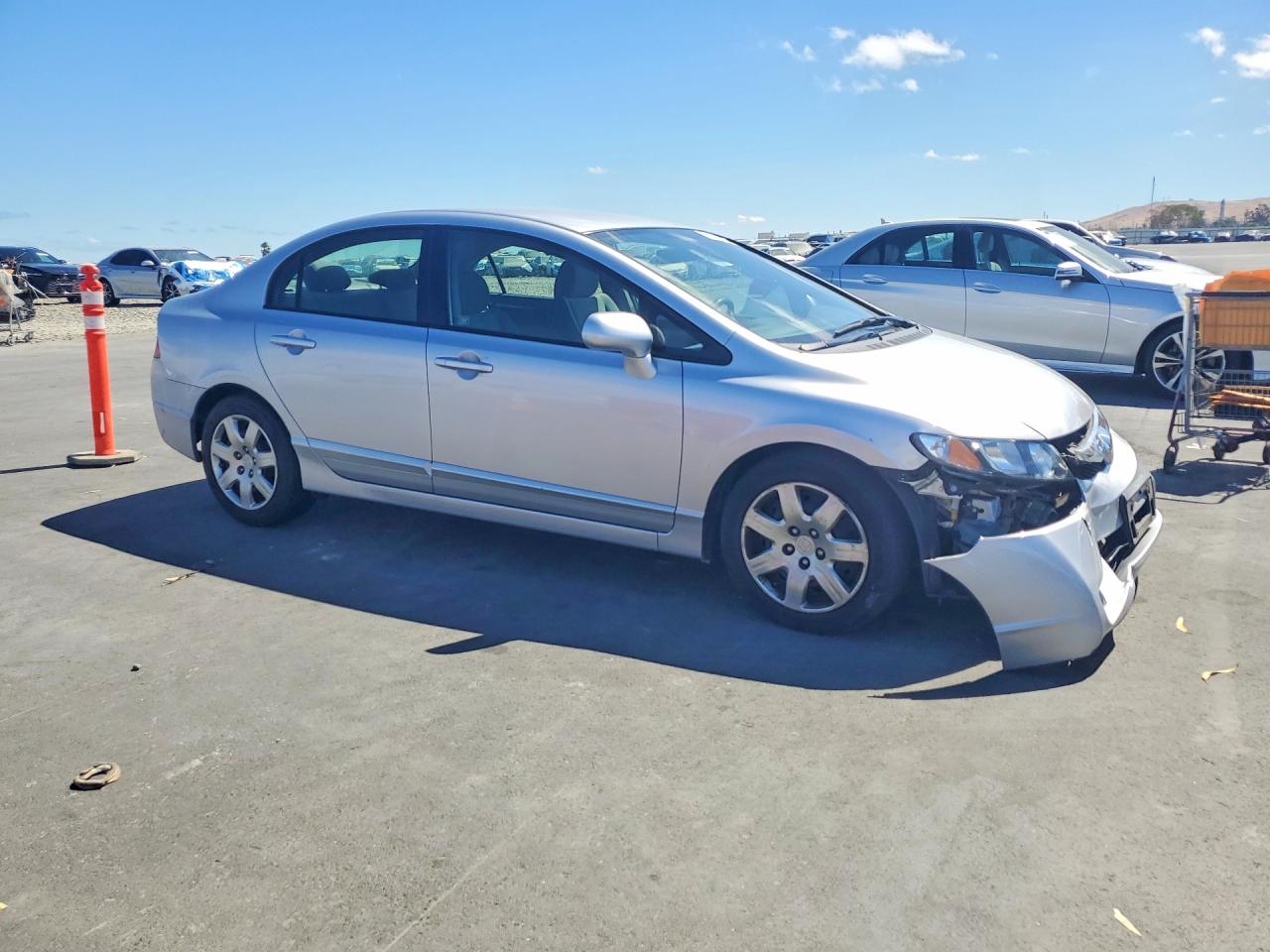 2010 Honda Civic Lx Серебряный vin: 2HGFA1F55AH501318