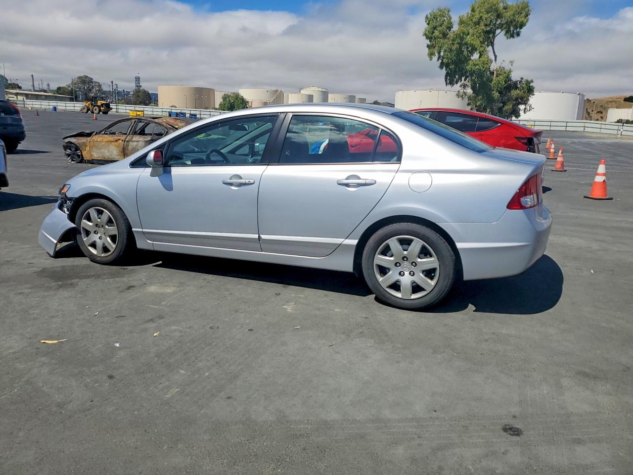 2010 Honda Civic Lx Серебряный vin: 2HGFA1F55AH501318