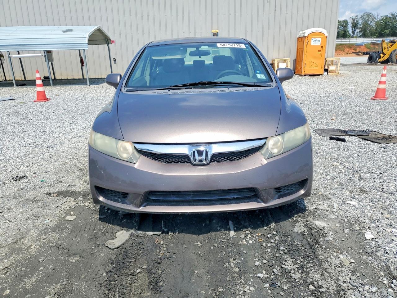 2010 Honda Civic Lx Gray vin: 2HGFA1F55AH529006