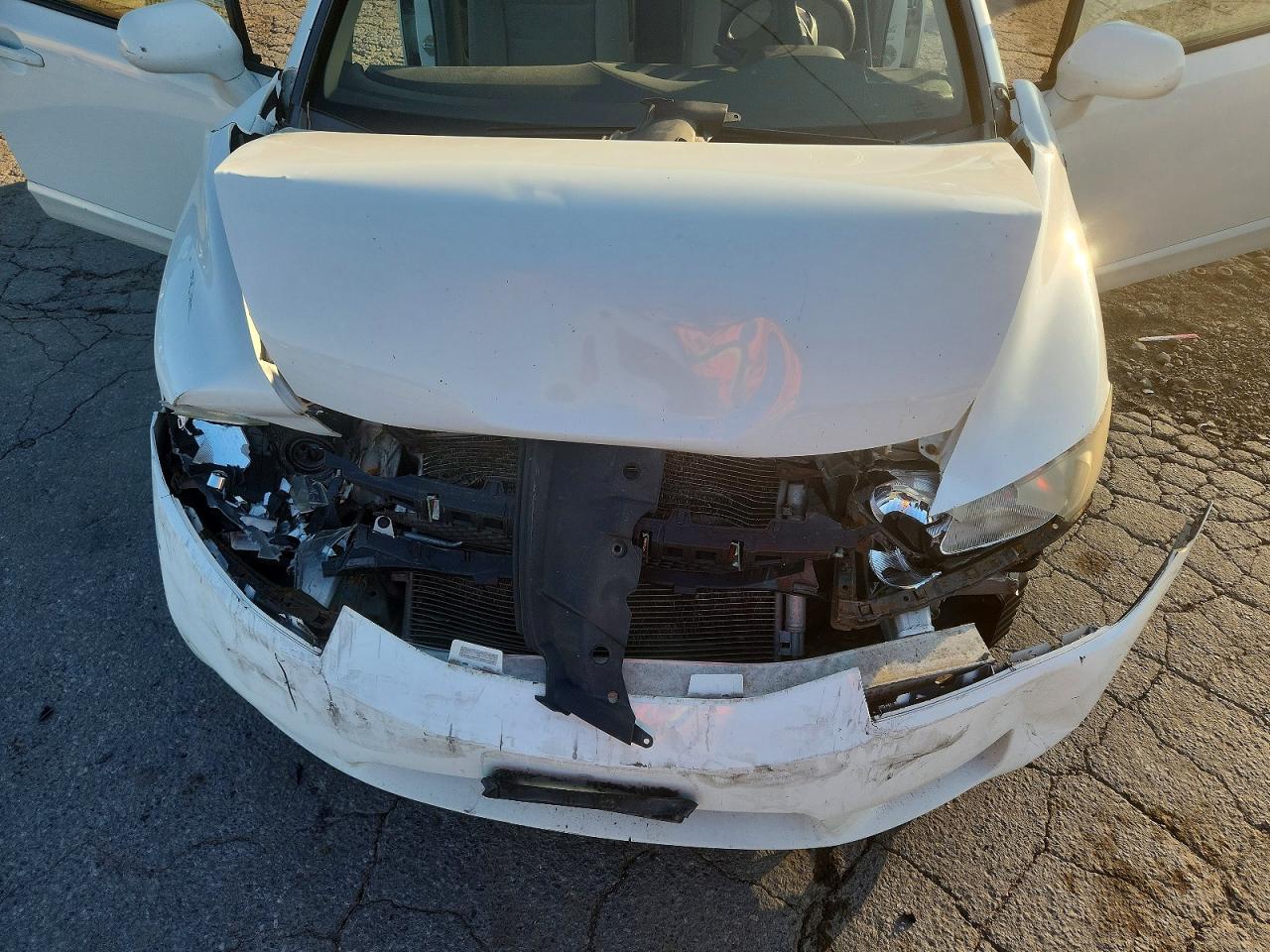 2010 Honda Civic Lx White vin: 2HGFA1F55AH533752