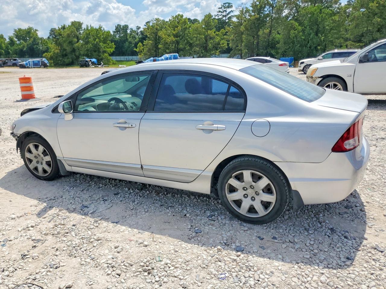 2010 Honda Civic Lx Silver vin: 2HGFA1F55AH533864