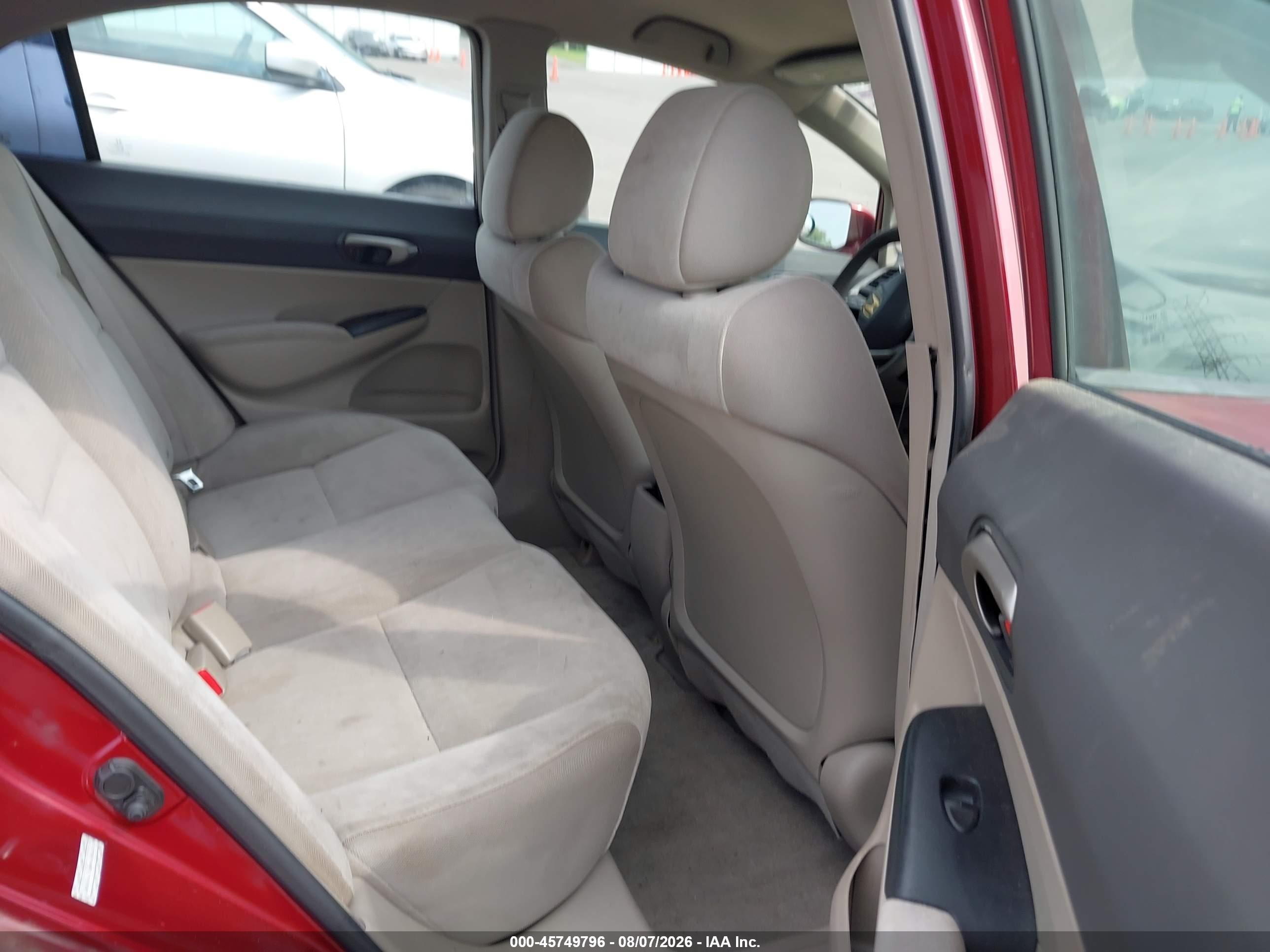 2010 Honda Civic Lx Burgundy vin: 2HGFA1F55AH534111