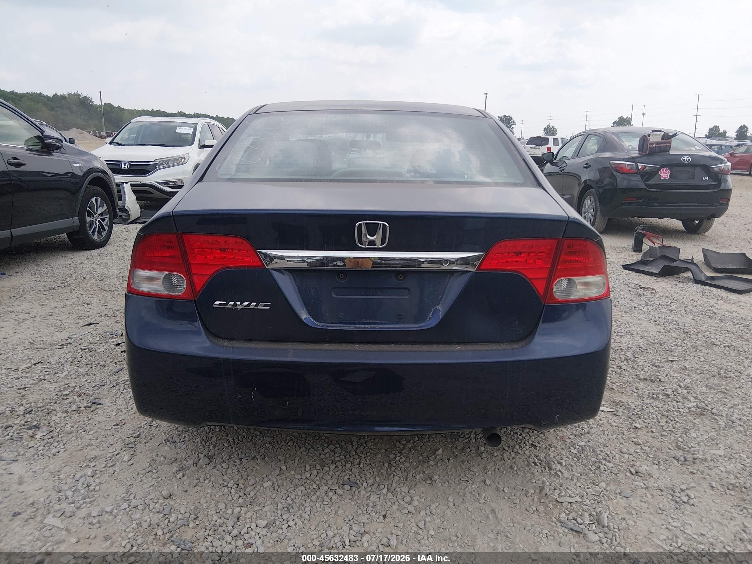 2010 Honda Civic Lx Blue vin: 2HGFA1F55AH539275