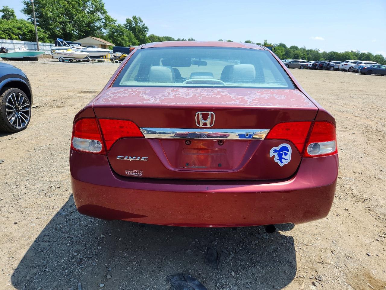 2010 Honda Civic Lx Maroon vin: 2HGFA1F55AH546792