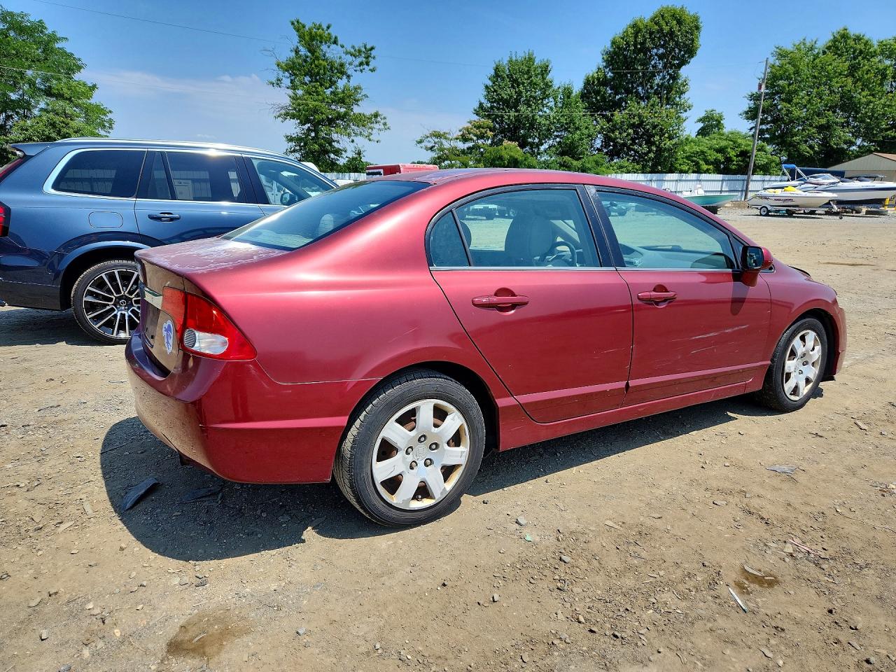 2010 Honda Civic Lx Maroon vin: 2HGFA1F55AH546792